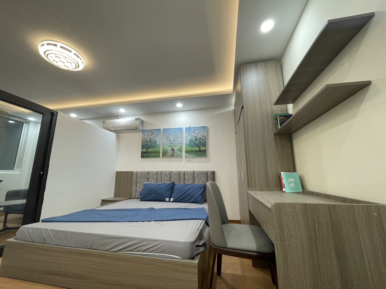 Phòng trọ 1 Phòng ngủ 38m2 tại Sunny Apartment Nguyễn Khang - Cầu Giấy - Phòng ngủ