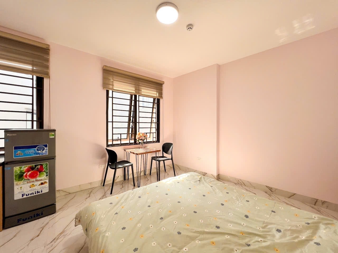 Phòng trọ Studio 25m2 tại Shome Văn Hương - Đống Đa - Phòng ngủ
