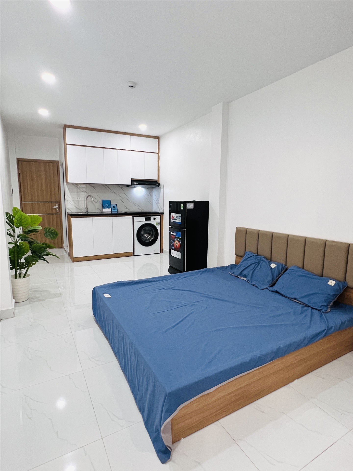 Phòng trọ Studio 25m2 tại Friends Team Trần Cung - Cầu Giấy - Phòng ngủ