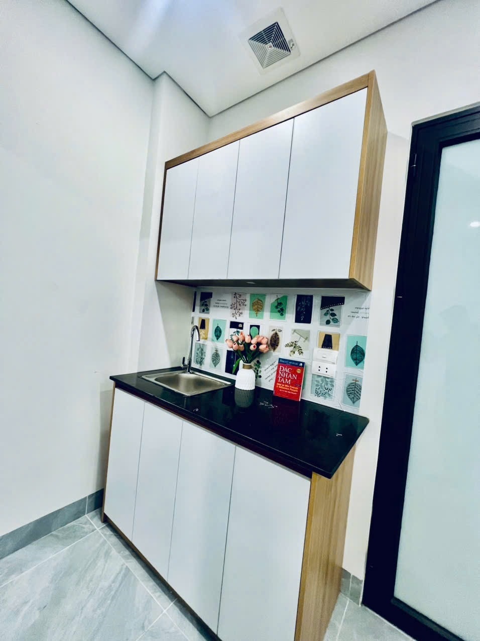 Phòng trọ Studio 25m2 tại Friends Team Kim Giang - Hoàng Mai - Phòng bếp