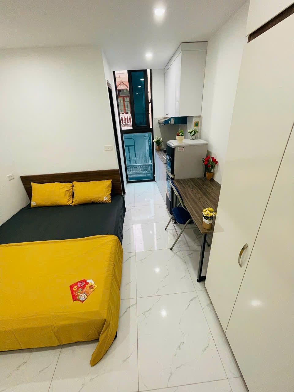 Phòng trọ Studio 18m2 tại Shome Phú Đô - Nam Từ Liêm - Phòng ngủ