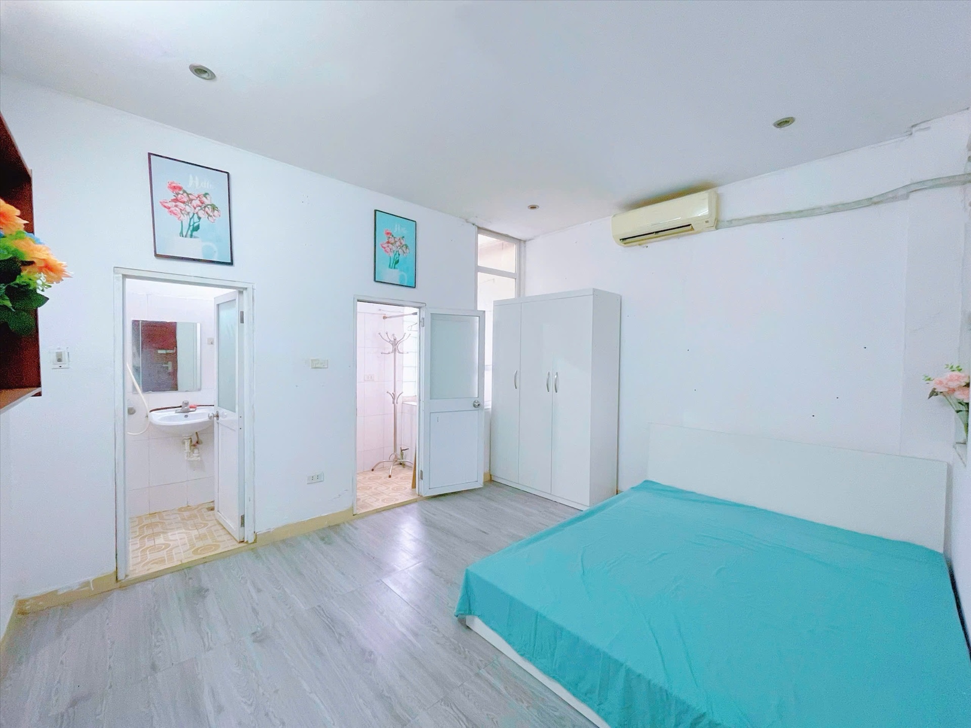 Phòng trọ Studio 24m2 tại HappyHomes Trần Thái Tông - Cầu Giấy - Phòng ngủ