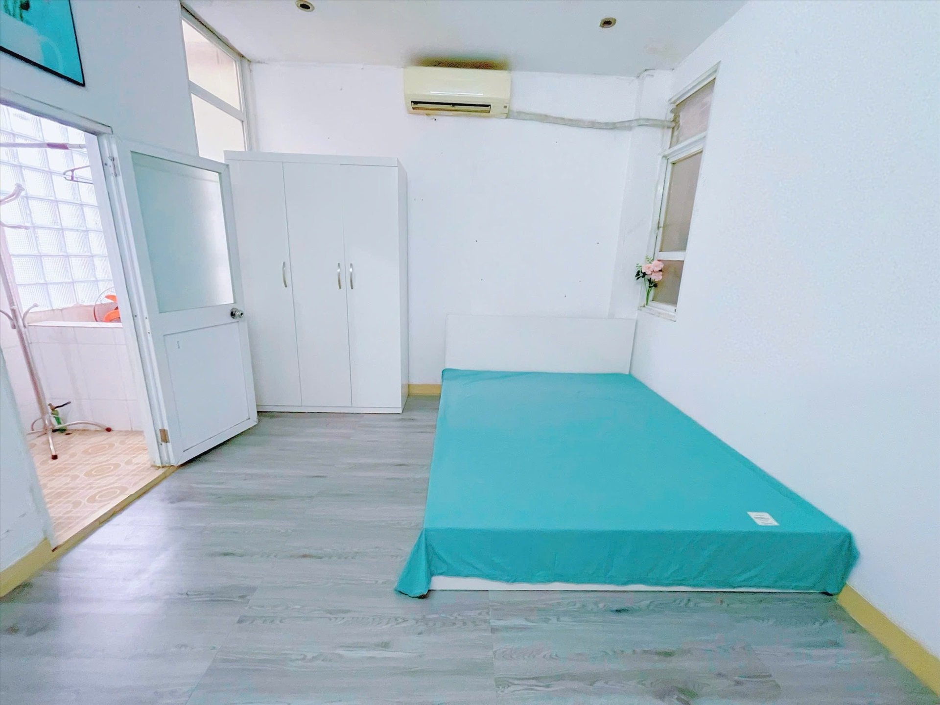 Phòng trọ Studio 24m2 tại HappyHomes Trần Thái Tông - Cầu Giấy - Phòng ngủ