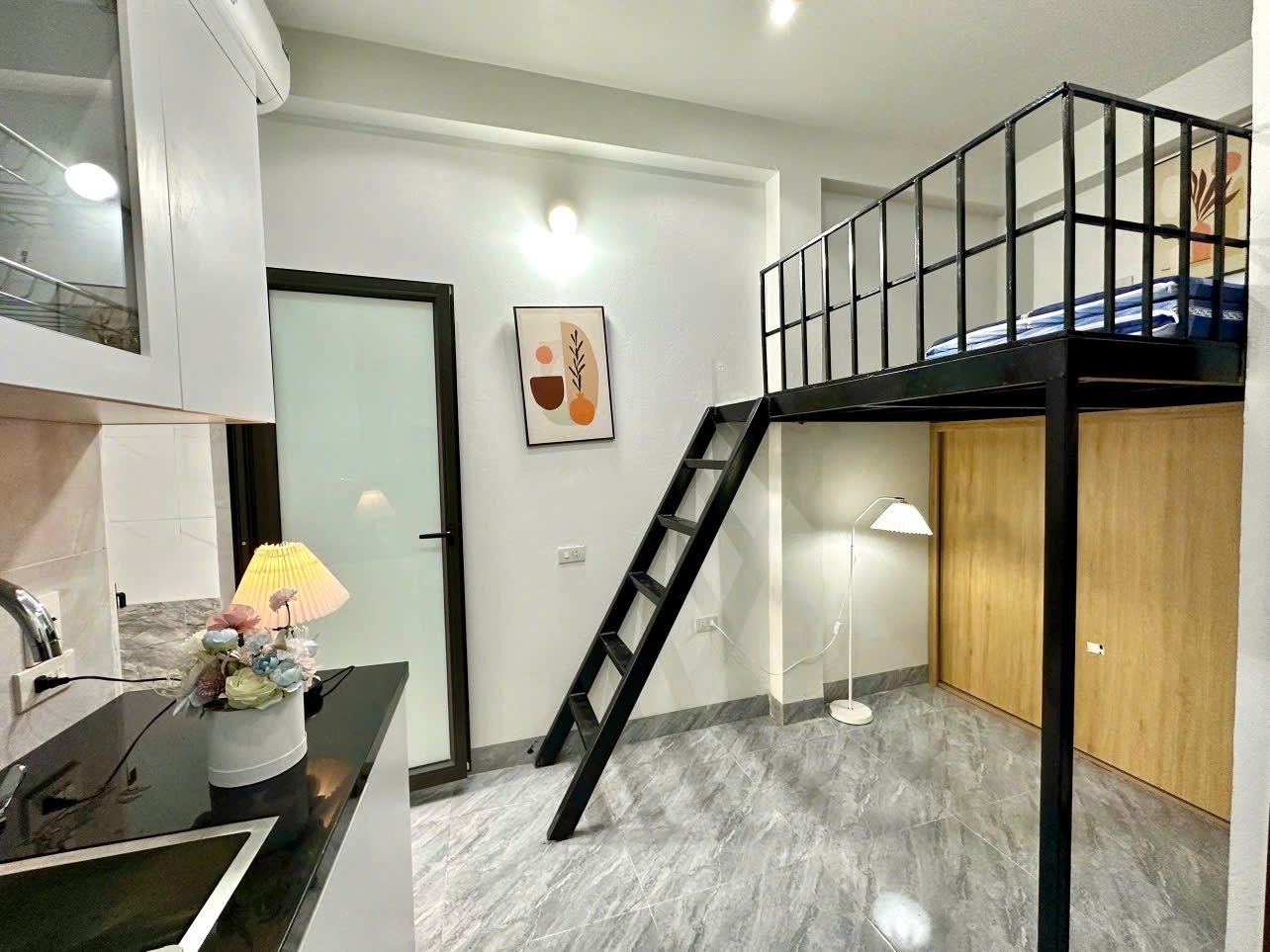 Phòng trọ Duplex 18m2 tại Shome Đỗ Đức Dục - Nam Từ Liêm - Phòng bếp