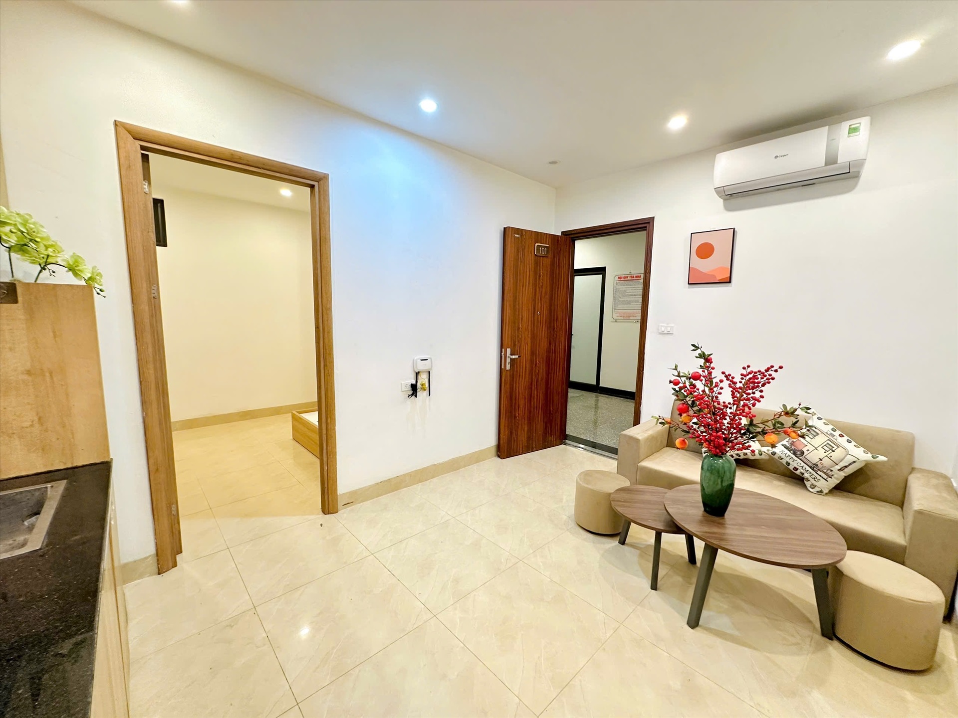 Phòng trọ 1 Phòng ngủ 40m2 tại TT House Cầu Giấy - Cầu Giấy - Phòng khách
