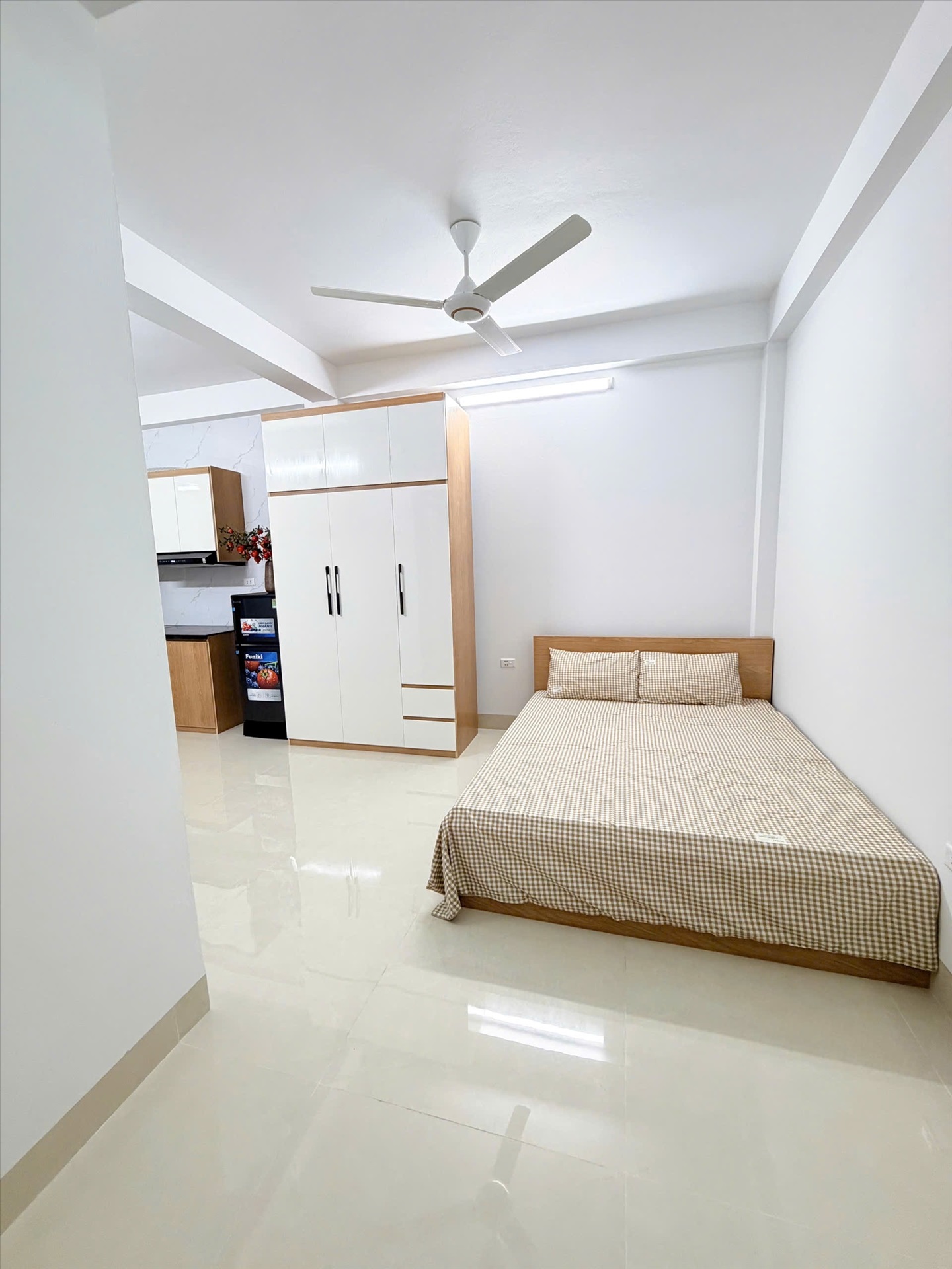 Phòng trọ Studio 30m2 tại CH Home Dương Quảng Hàm - Cầu Giấy - Phòng ngủ
