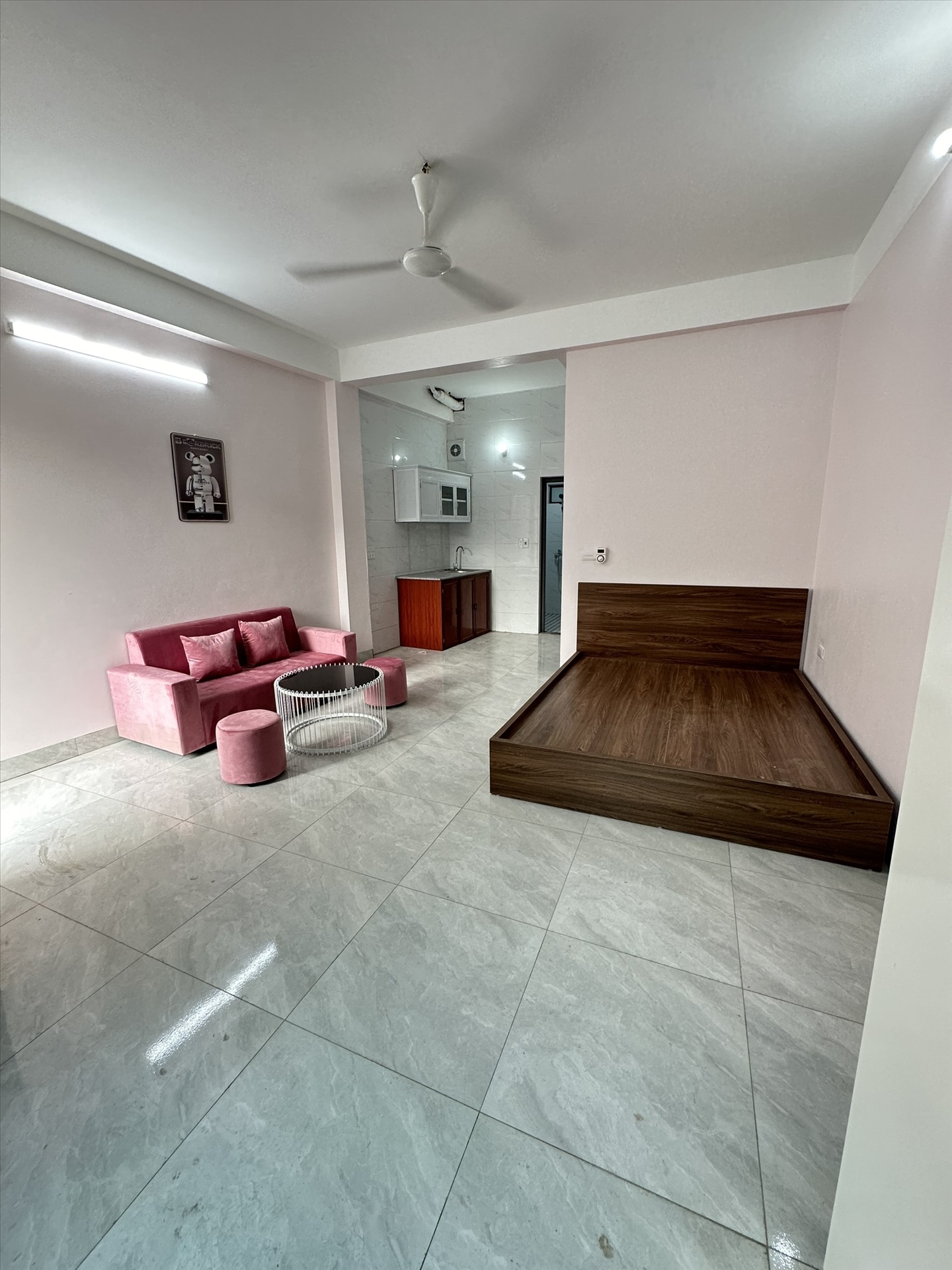 Phòng trọ Studio 32m2 tại BP Home Mễ Trì Hạ - Nam Từ Liêm - Phòng ngủ