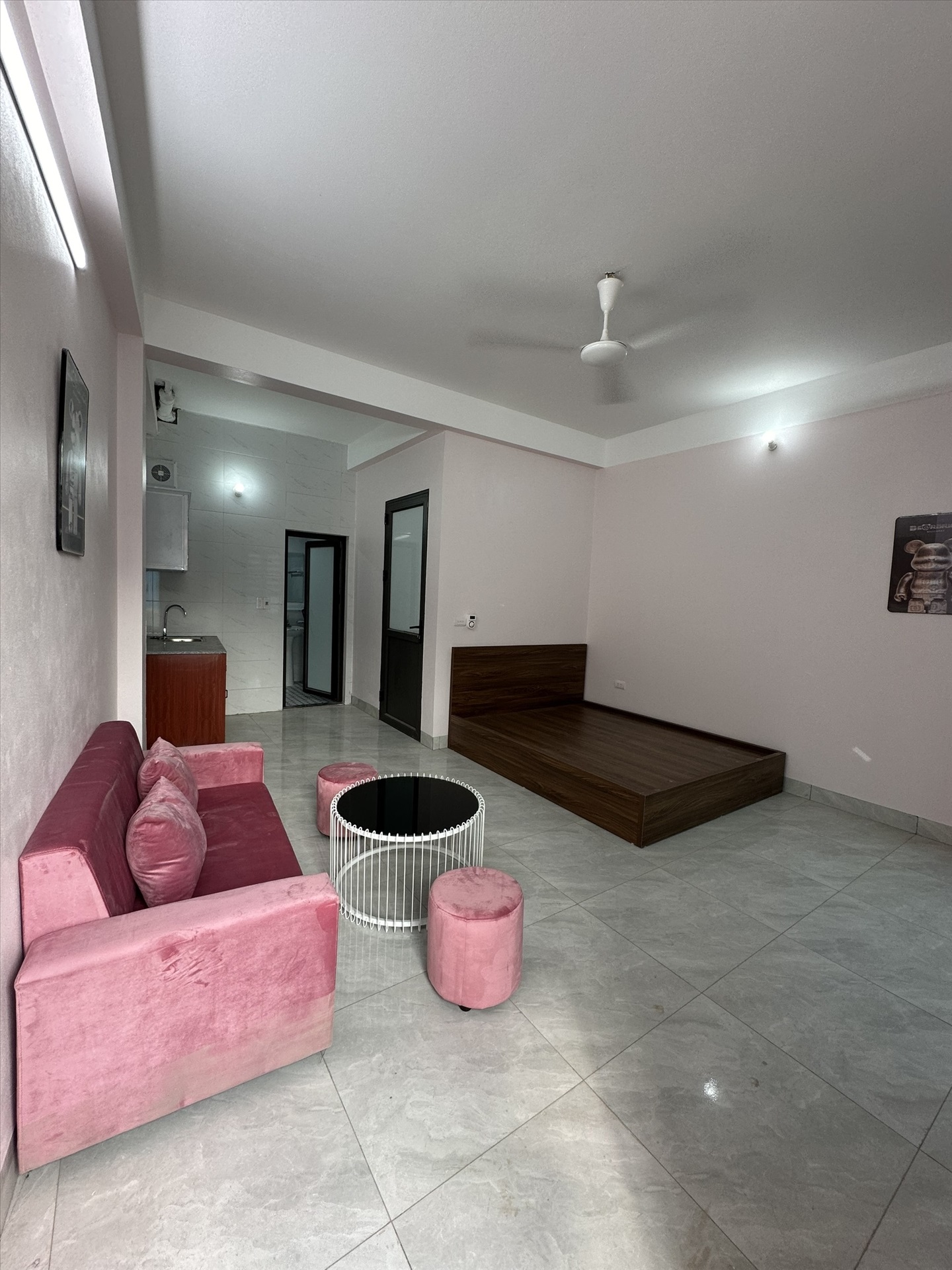 Phòng trọ Studio 32m2 tại BP Home Mễ Trì Hạ - Nam Từ Liêm - Phòng ngủ