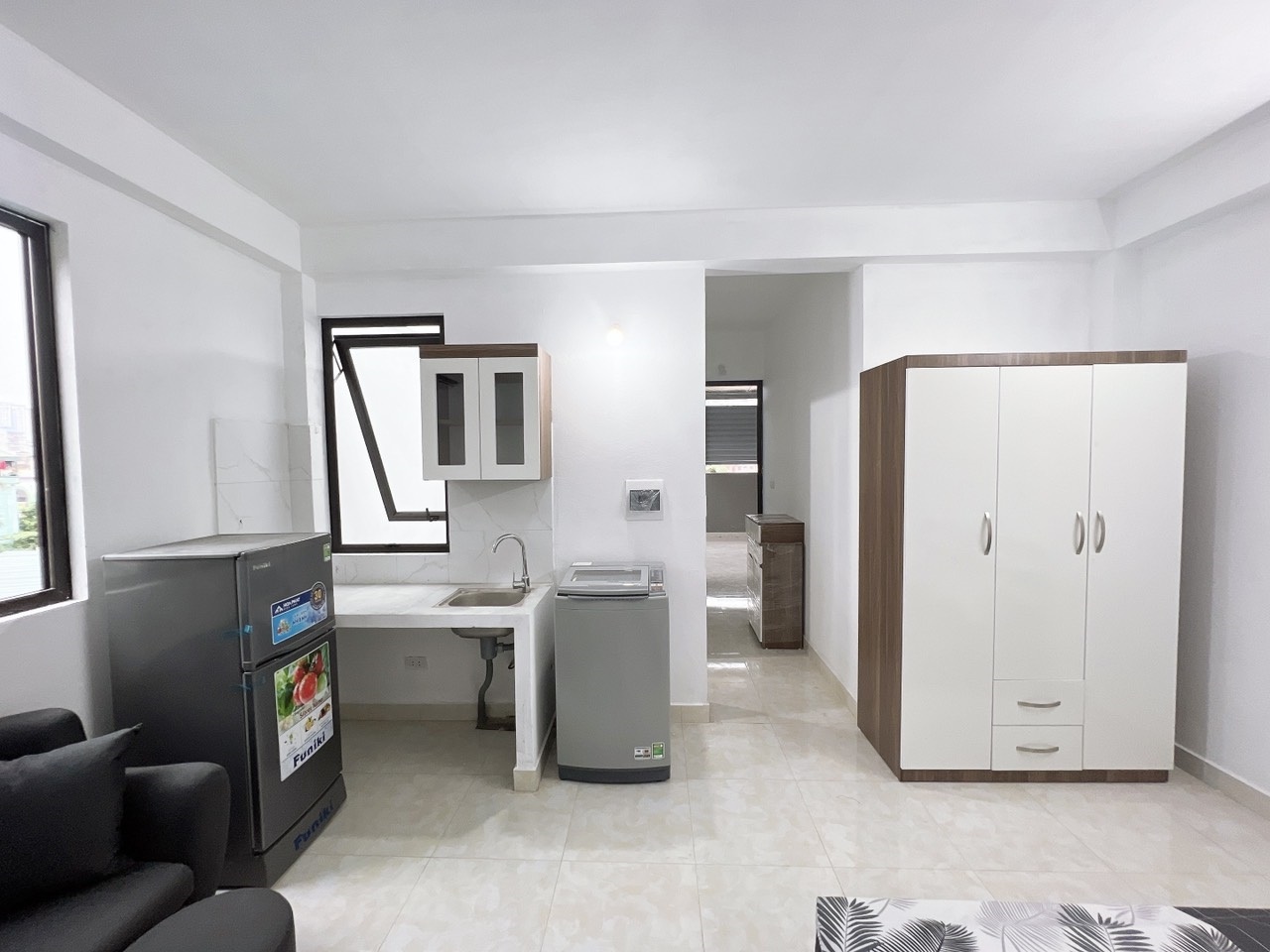 Phòng trọ Studio 25m2 tại QHOME Quan Nhân - Thanh Xuân - Phòng bếp
