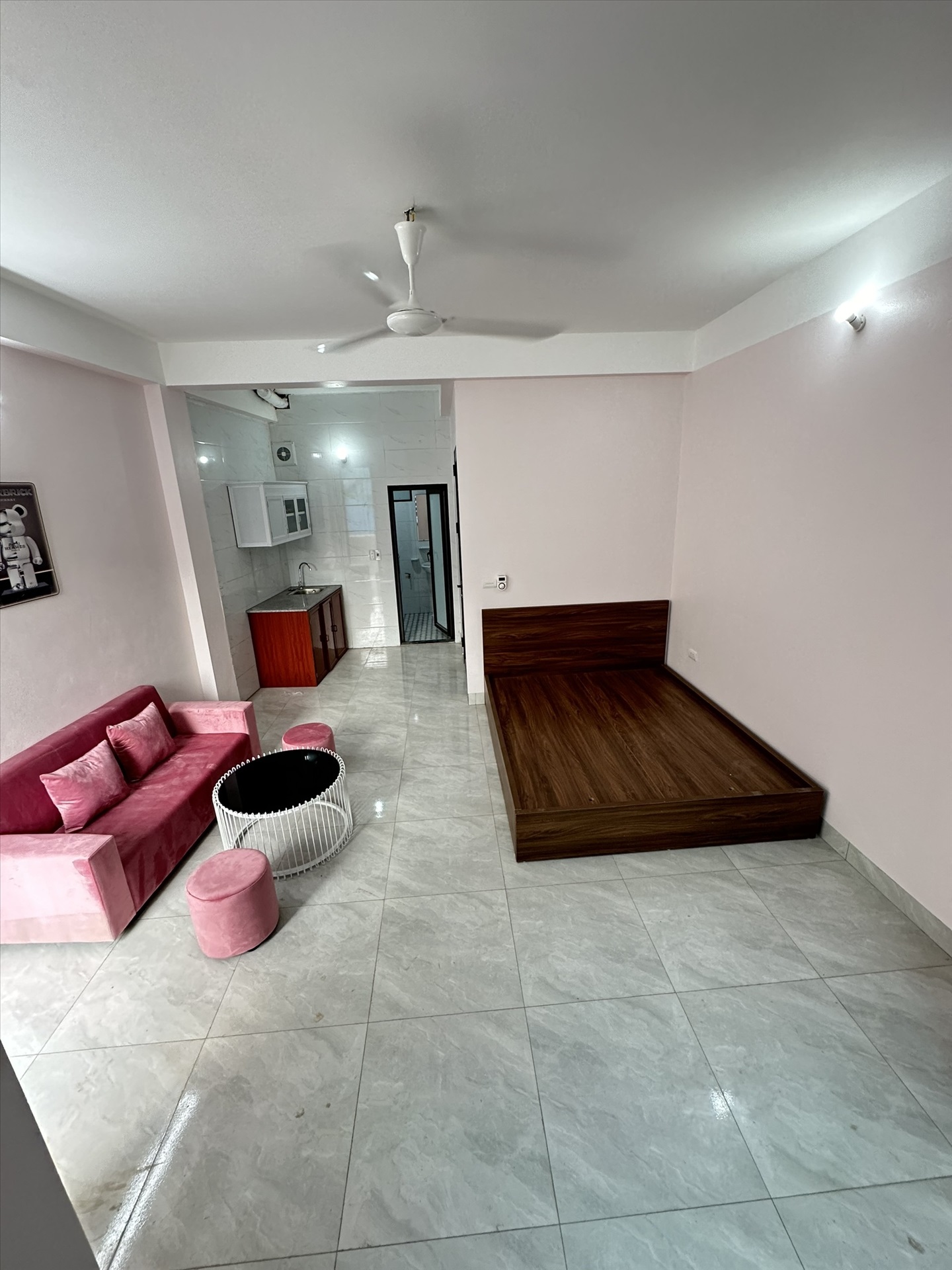 Phòng trọ Studio 32m2 tại BP Home Mễ Trì Hạ - Nam Từ Liêm - Phòng ngủ