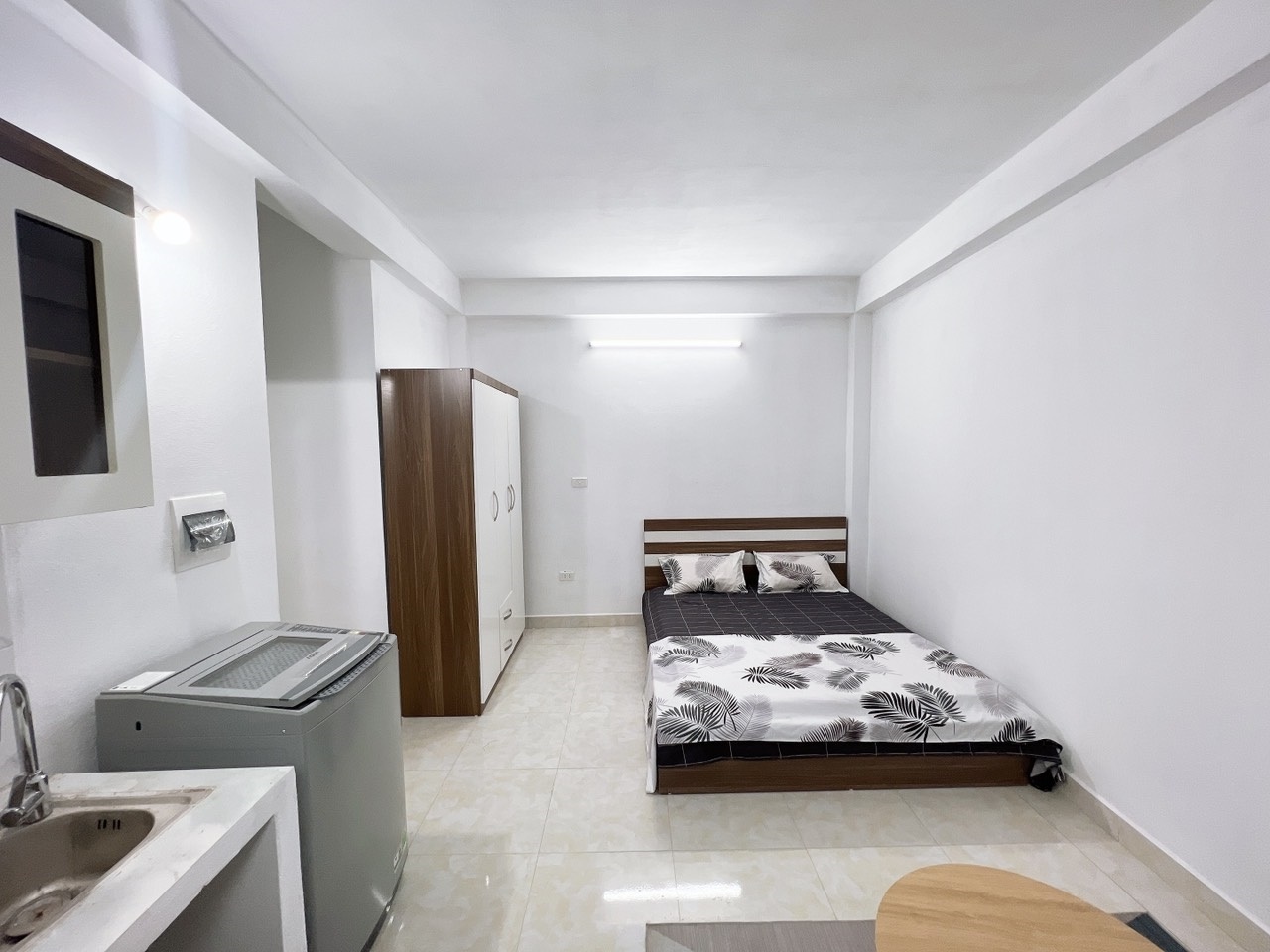 Phòng trọ Studio 25m2 tại QHOME Quan Nhân - Thanh Xuân - Phòng ngủ