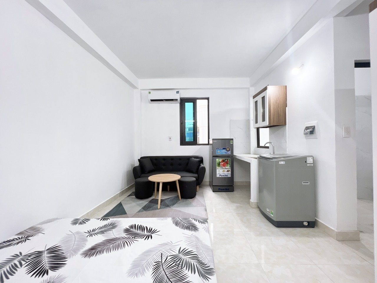 Phòng trọ Studio 25m2 tại QHOME Quan Nhân - Thanh Xuân - Phòng ngủ