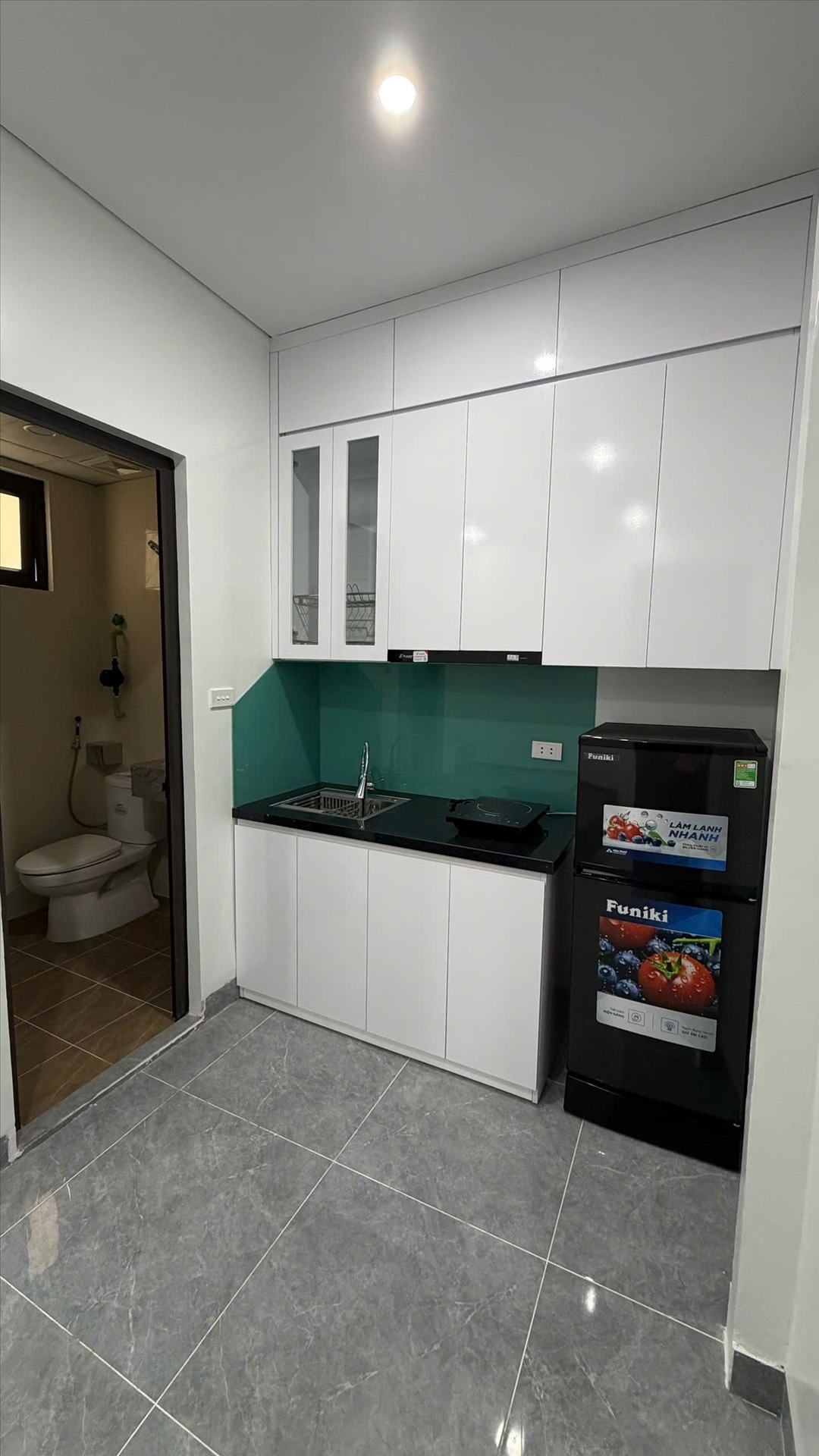 Phòng trọ Studio 25m2 tại CTC Home Phú Mỹ - Nam Từ Liêm - Phòng bếp