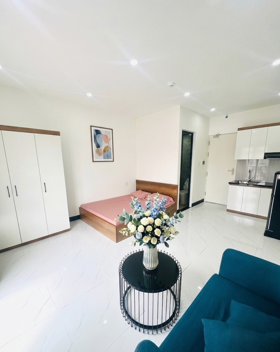 Phòng trọ Studio 35m2 tại Friends Team Xuân La - Tây Hồ - Phòng khách