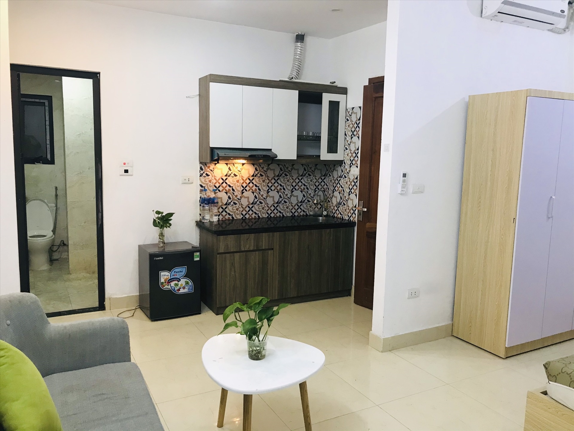 Phòng trọ Studio 35m2 tại Salahomes Nguyễn Ngọc Vũ - Cầu Giấy - Phòng bếp