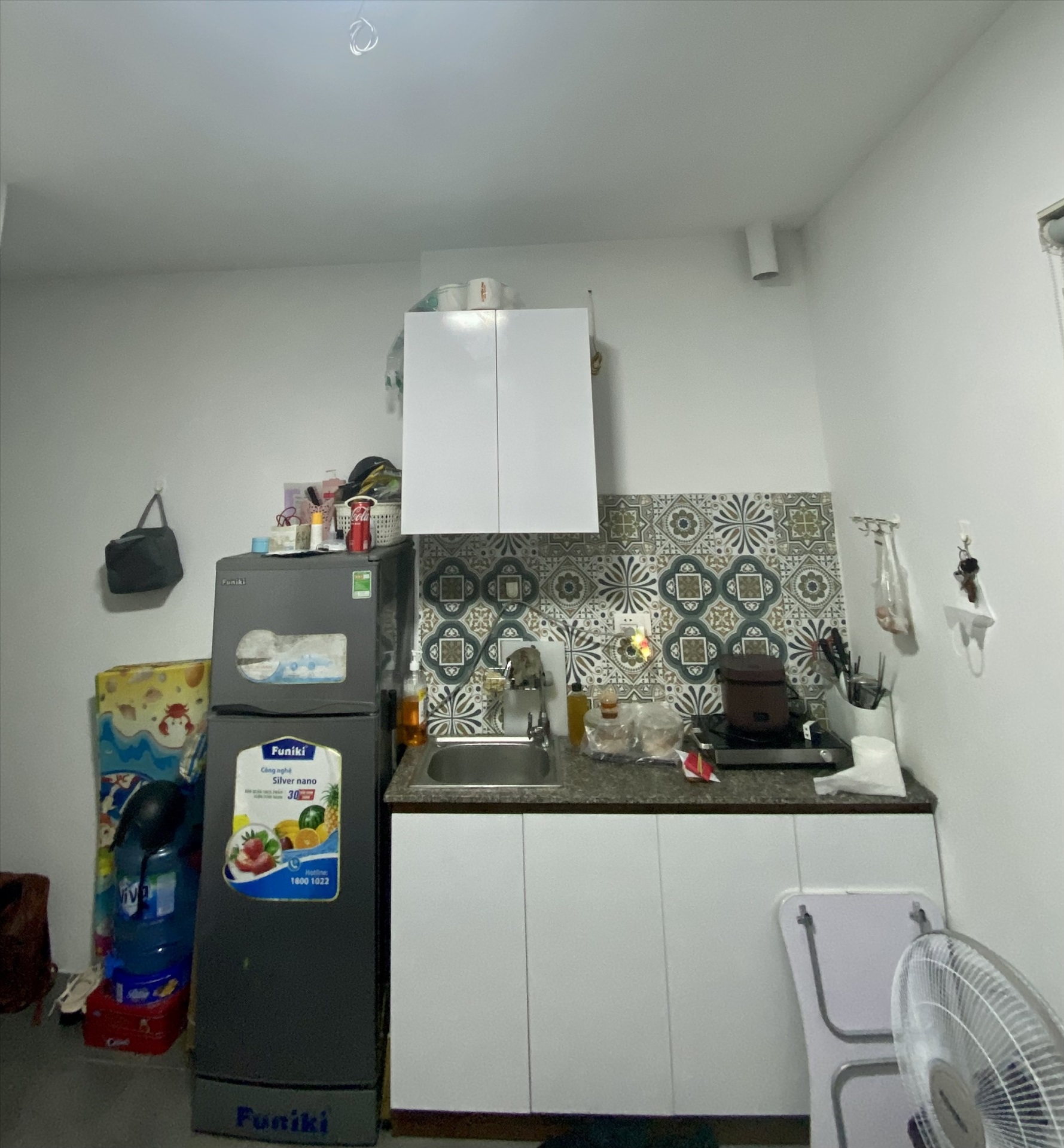 Phòng trọ Studio 17m2 tại NV Home Hoàng An - Đống Đa - Phòng bếp