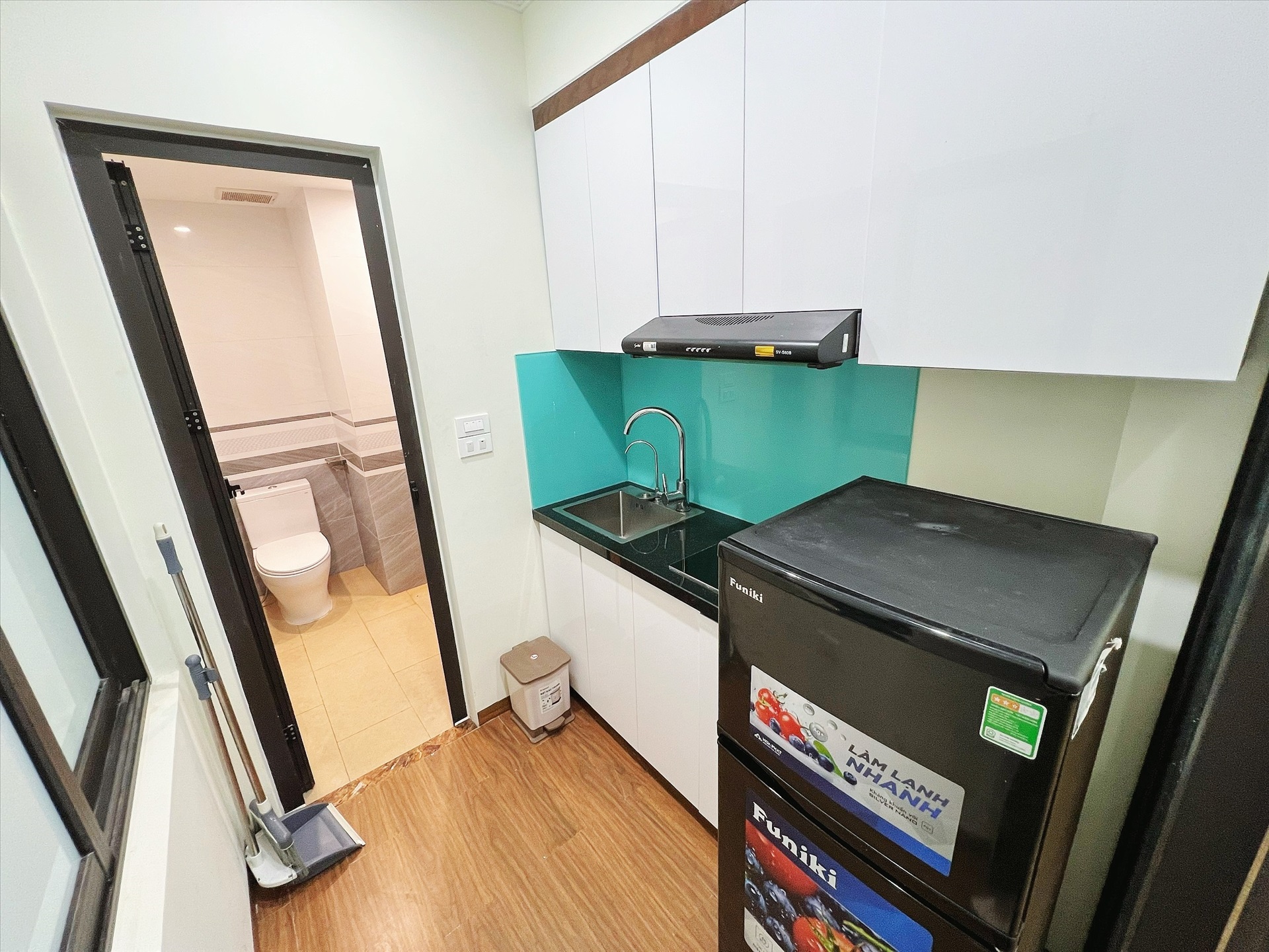 Phòng trọ Studio 26m2 tại NV Home Mỹ Đình - Nam Từ Liêm - Phòng bếp