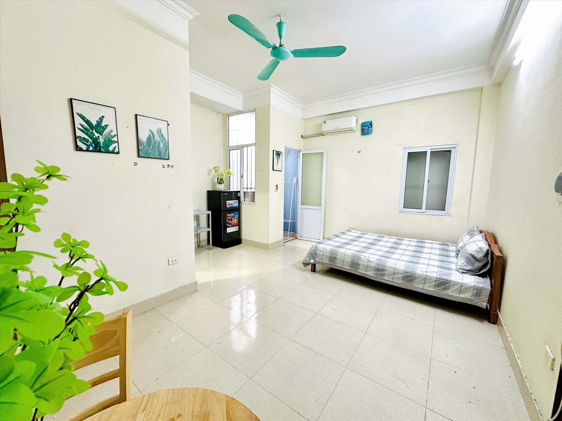 Phòng trọ Studio 25m2 tại TT House 2 Trung Kính - Cầu Giấy - Phòng ngủ