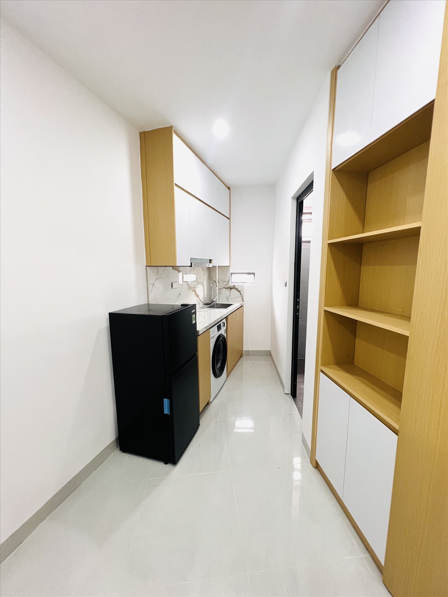 Phòng trọ Studio 25m2 tại Friends Team 1 Khương Trung - Thanh Xuân - Phòng bếp