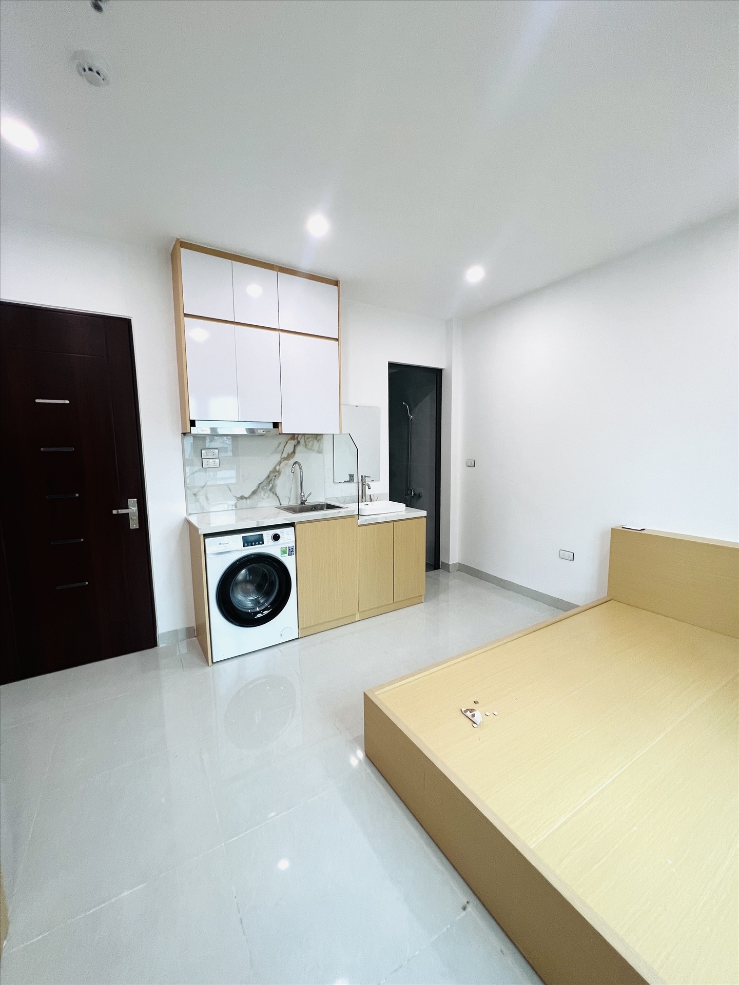 Phòng trọ Studio 25m2 tại Friends Team 1 Khương Trung - Thanh Xuân - Phòng bếp
