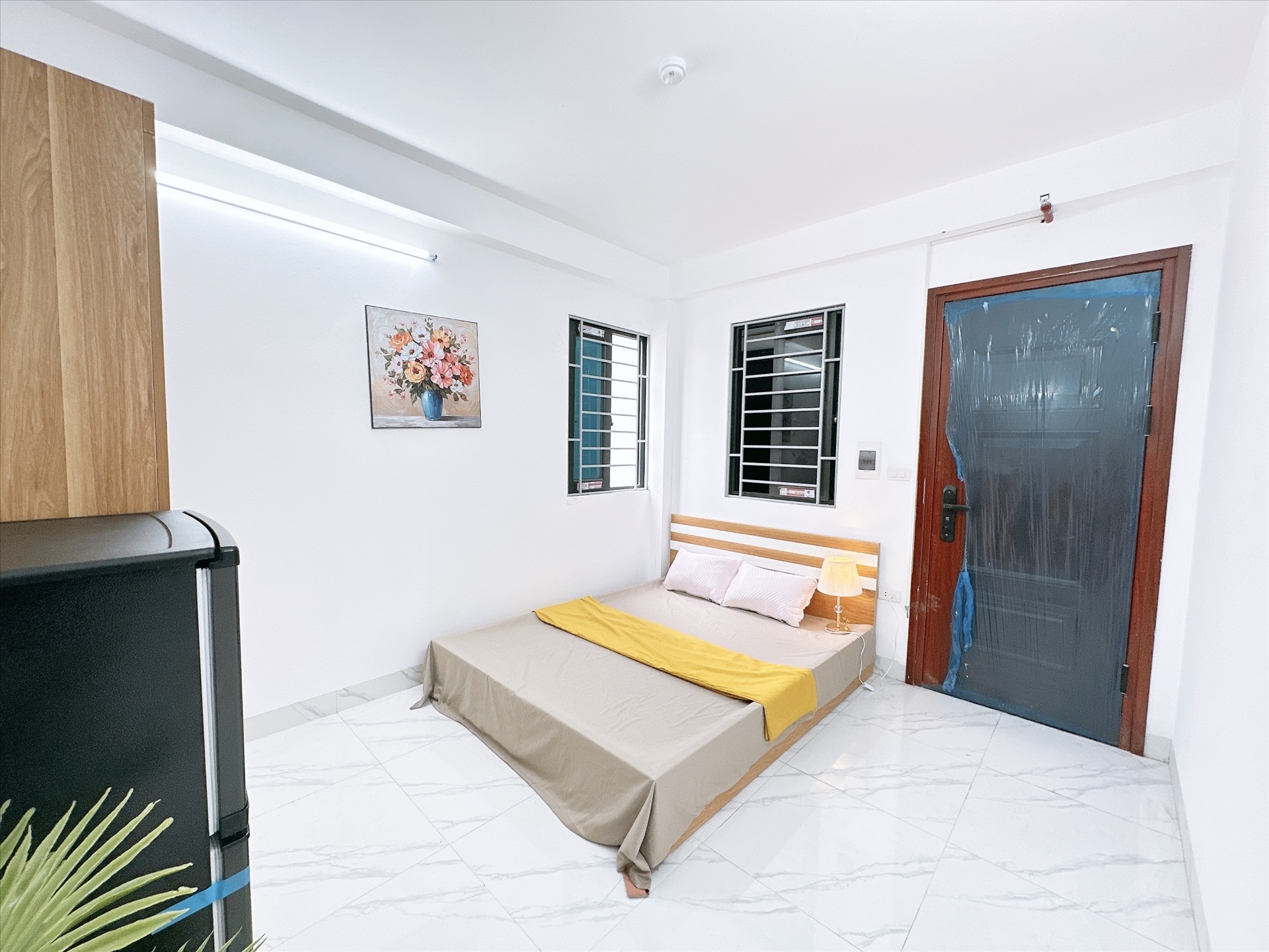 Phòng trọ Studio 22m2 tại Happyhomes 4 Cổ Nhuế - Bắc Từ Liêm - Phòng ngủ
