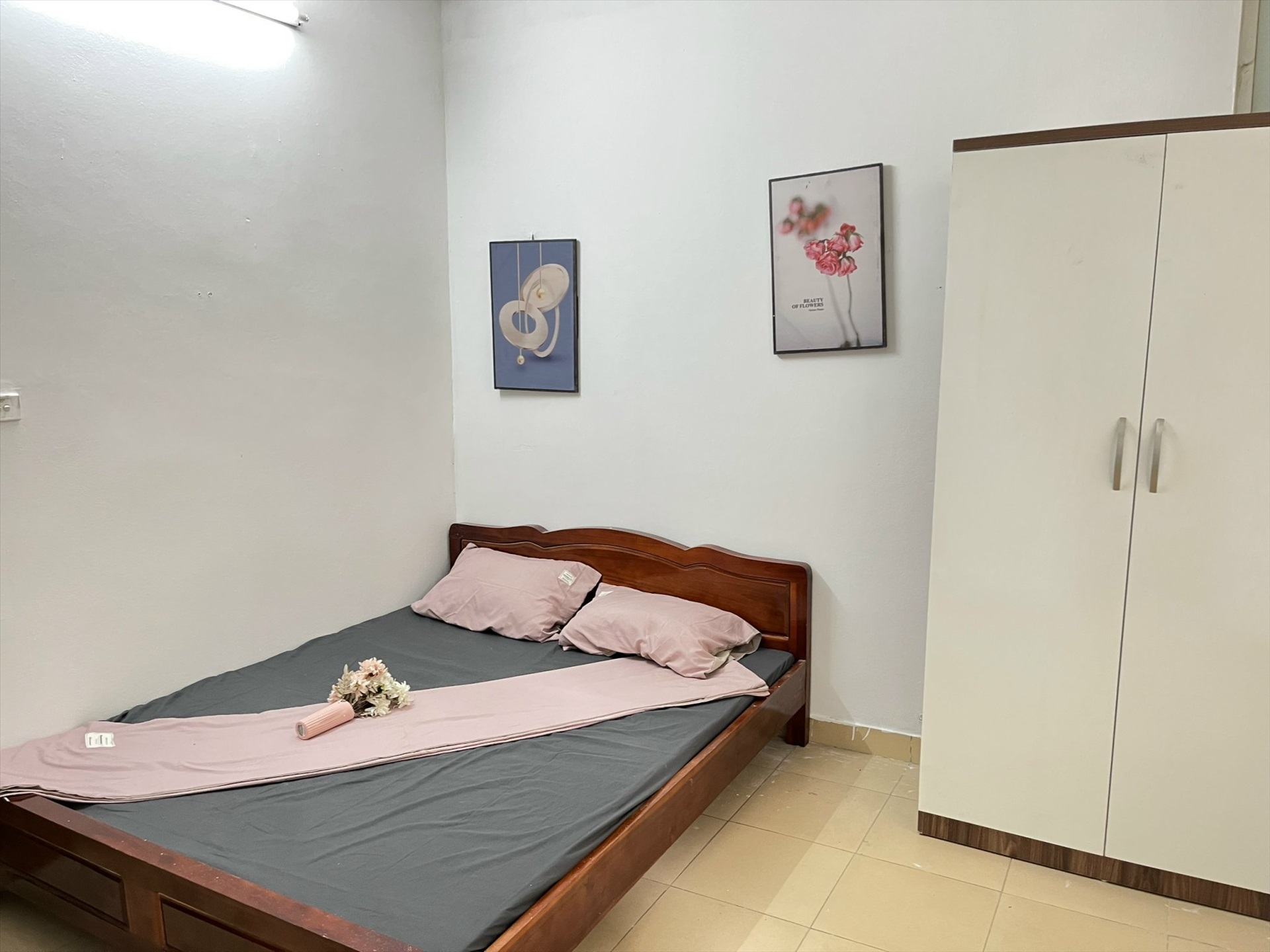 Phòng trọ Studio 28m2 tại HappyHomes Trần Thái Tông - Cầu Giấy - Phòng ngủ