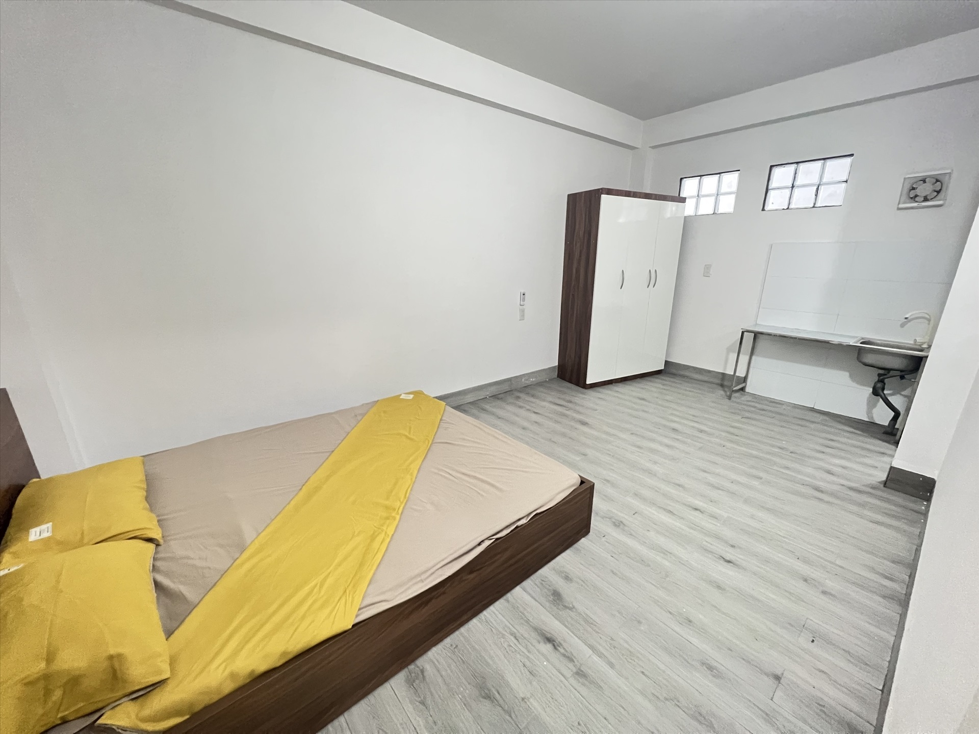 Phòng trọ Studio 20m2 tại HappyHomes Văn Hội - Bắc Từ Liêm - Phòng ngủ