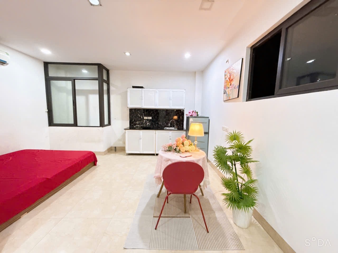 Phòng trọ Studio 28m2 tại HappyHomes Thiên Hiền - Nam Từ Liêm - Phòng bếp