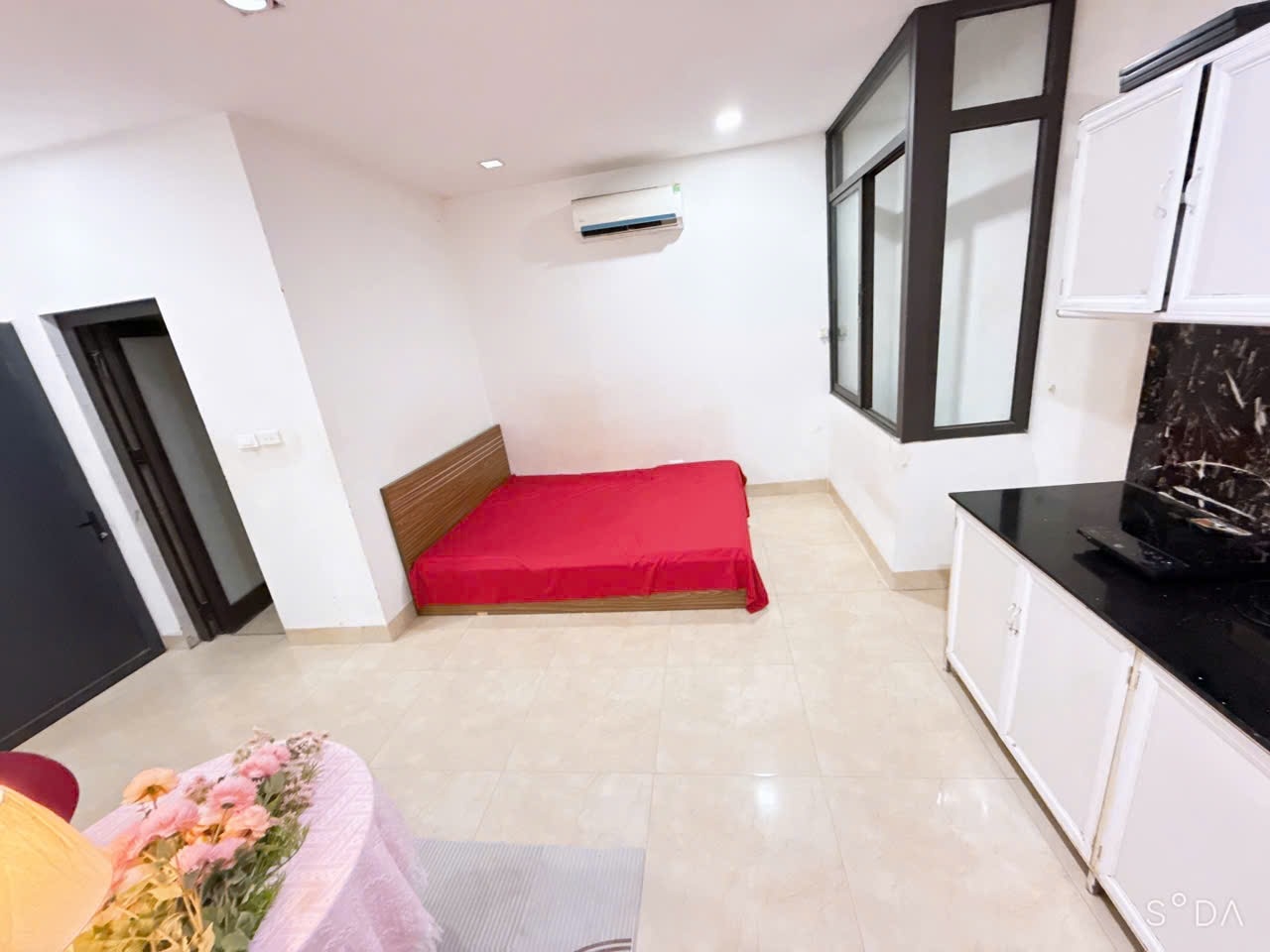 Phòng trọ Studio 28m2 tại HappyHomes Thiên Hiền - Nam Từ Liêm - Phòng ngủ