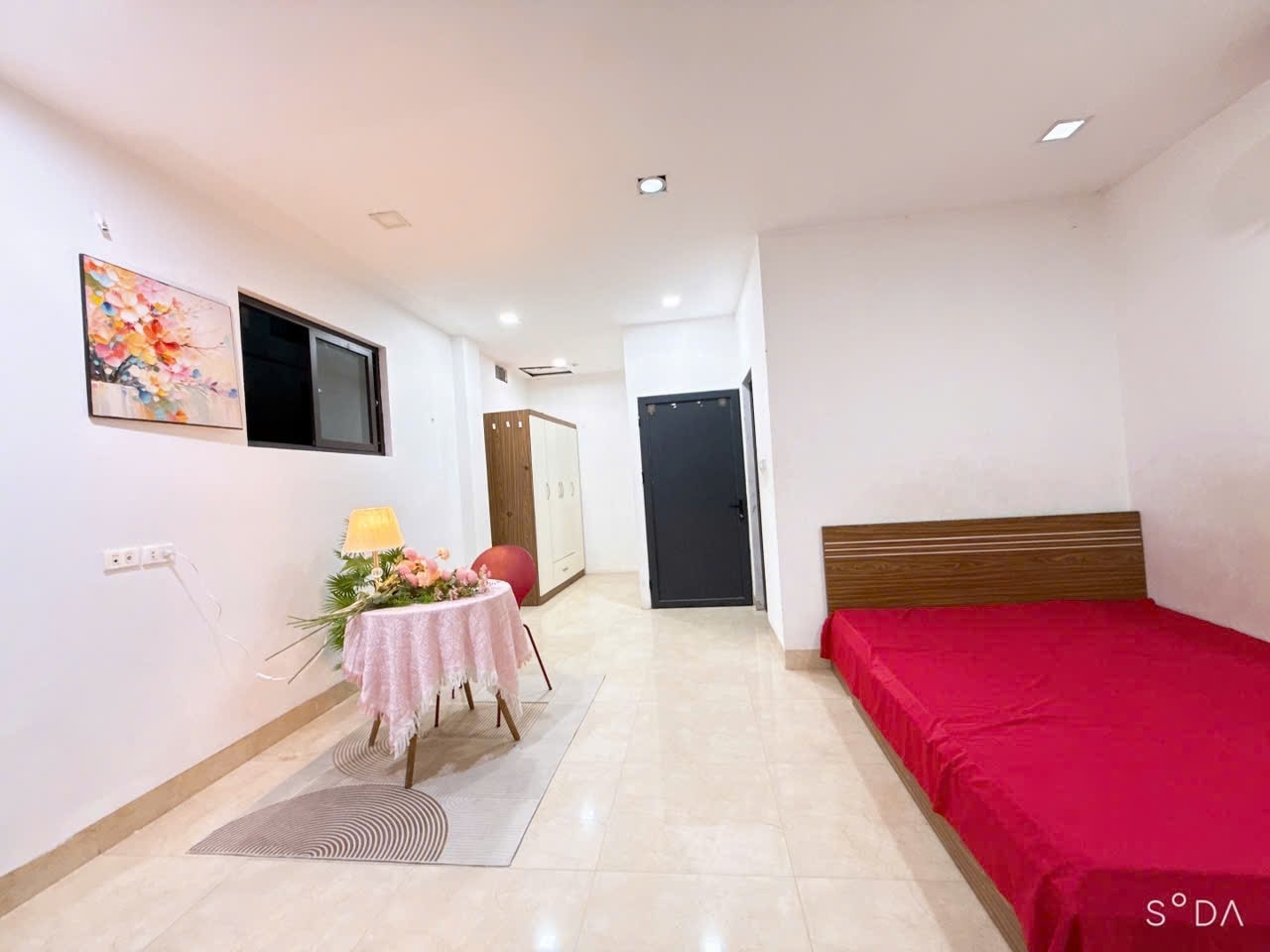 Phòng trọ Studio 28m2 tại HappyHomes Thiên Hiền - Nam Từ Liêm - Phòng ngủ