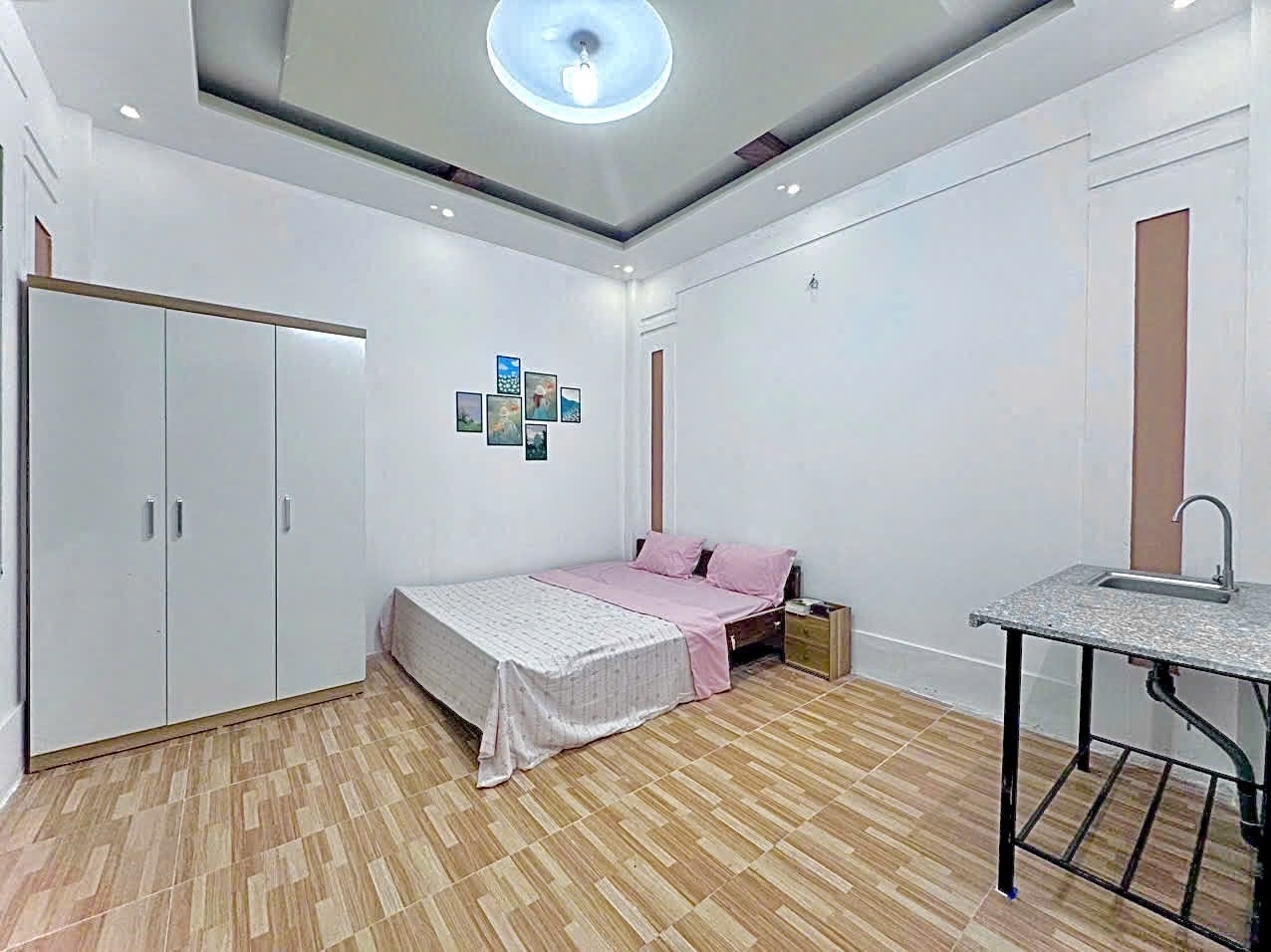 Phòng trọ Studio 20m2 tại Time House Hồ Tùng Mậu - Cầu Giấy - Phòng ngủ
