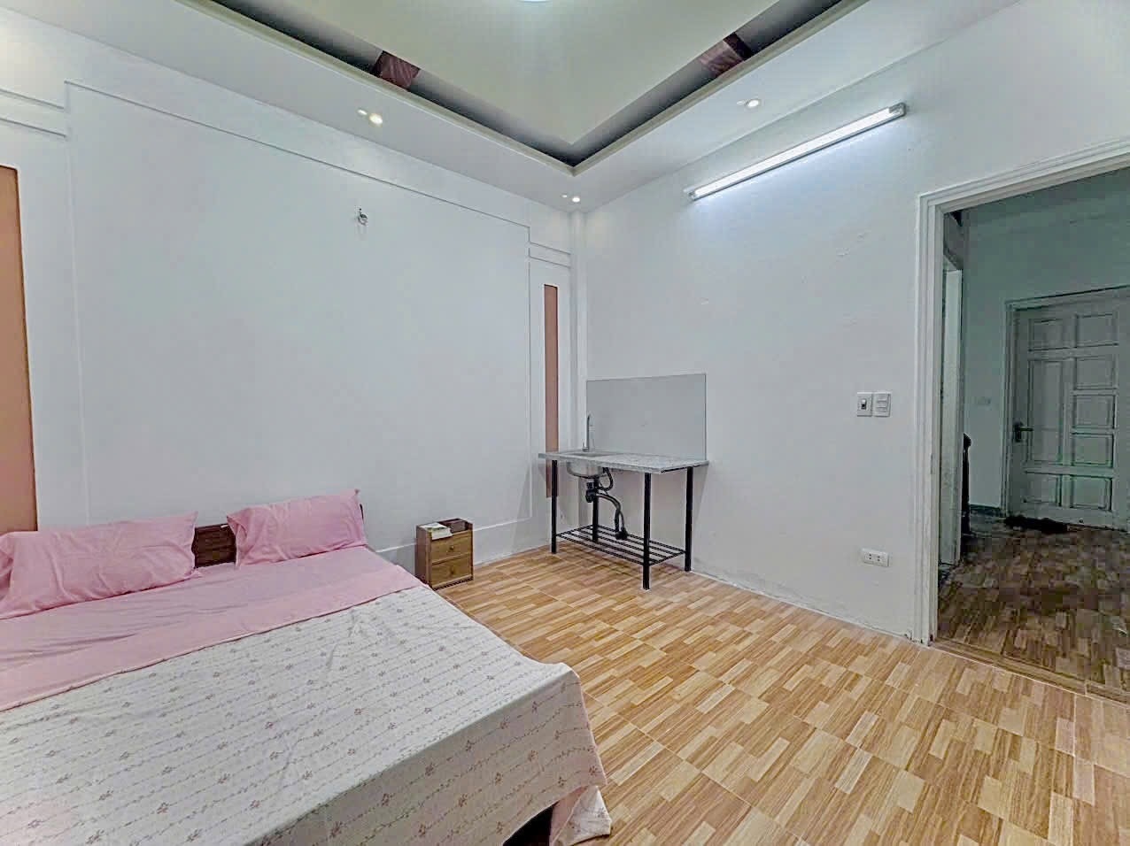 Phòng trọ Studio 20m2 tại Time House Hồ Tùng Mậu - Cầu Giấy - Phòng ngủ