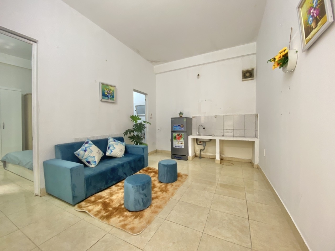 Phòng trọ 1 Phòng ngủ 20m2 tại Time House 1 Chính Kinh - Thanh Xuân - Phòng khách