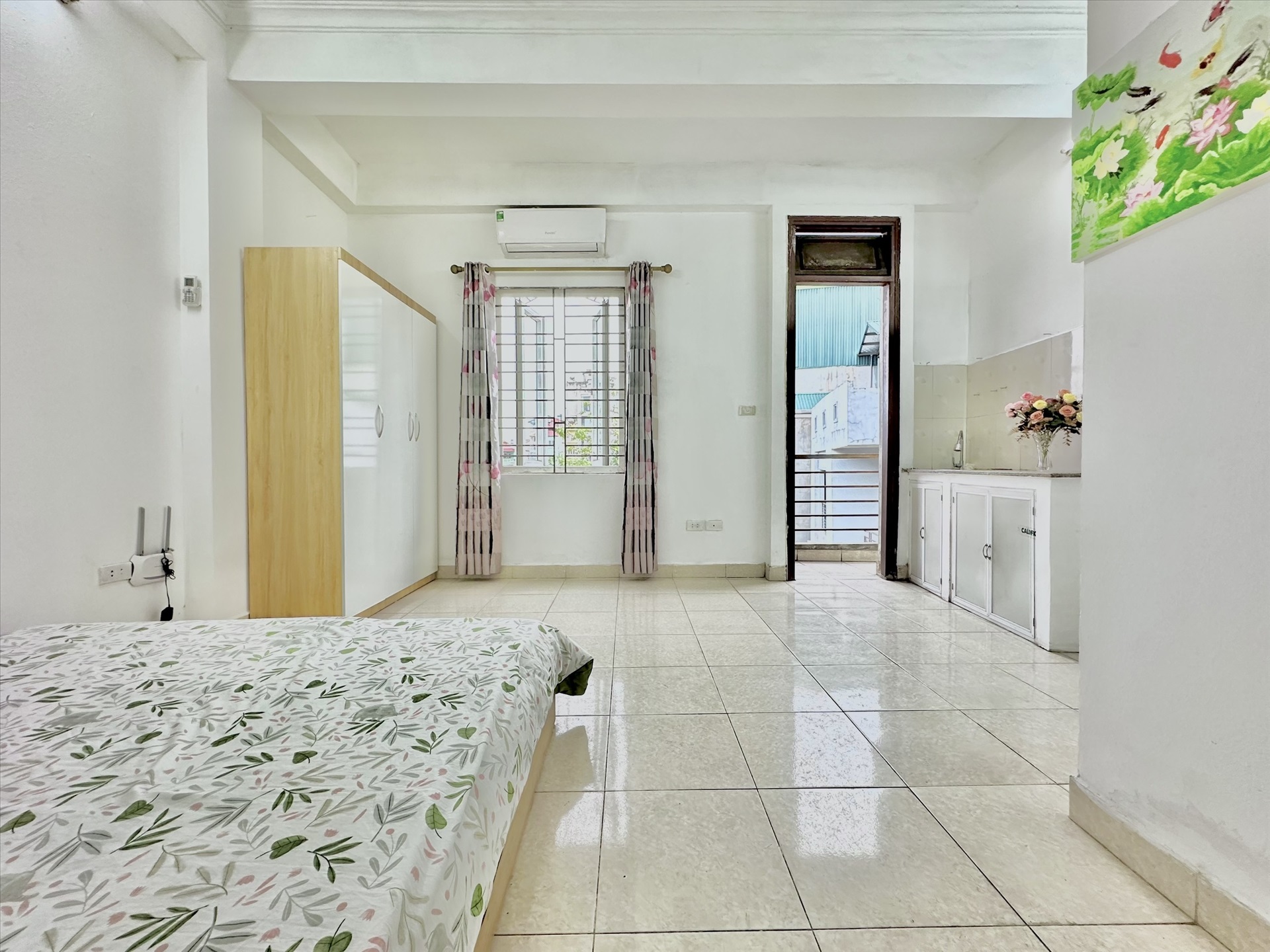 Phòng trọ Studio 30m2 tại Timehouse Yên Hòa - Cầu Giấy - Phòng ngủ