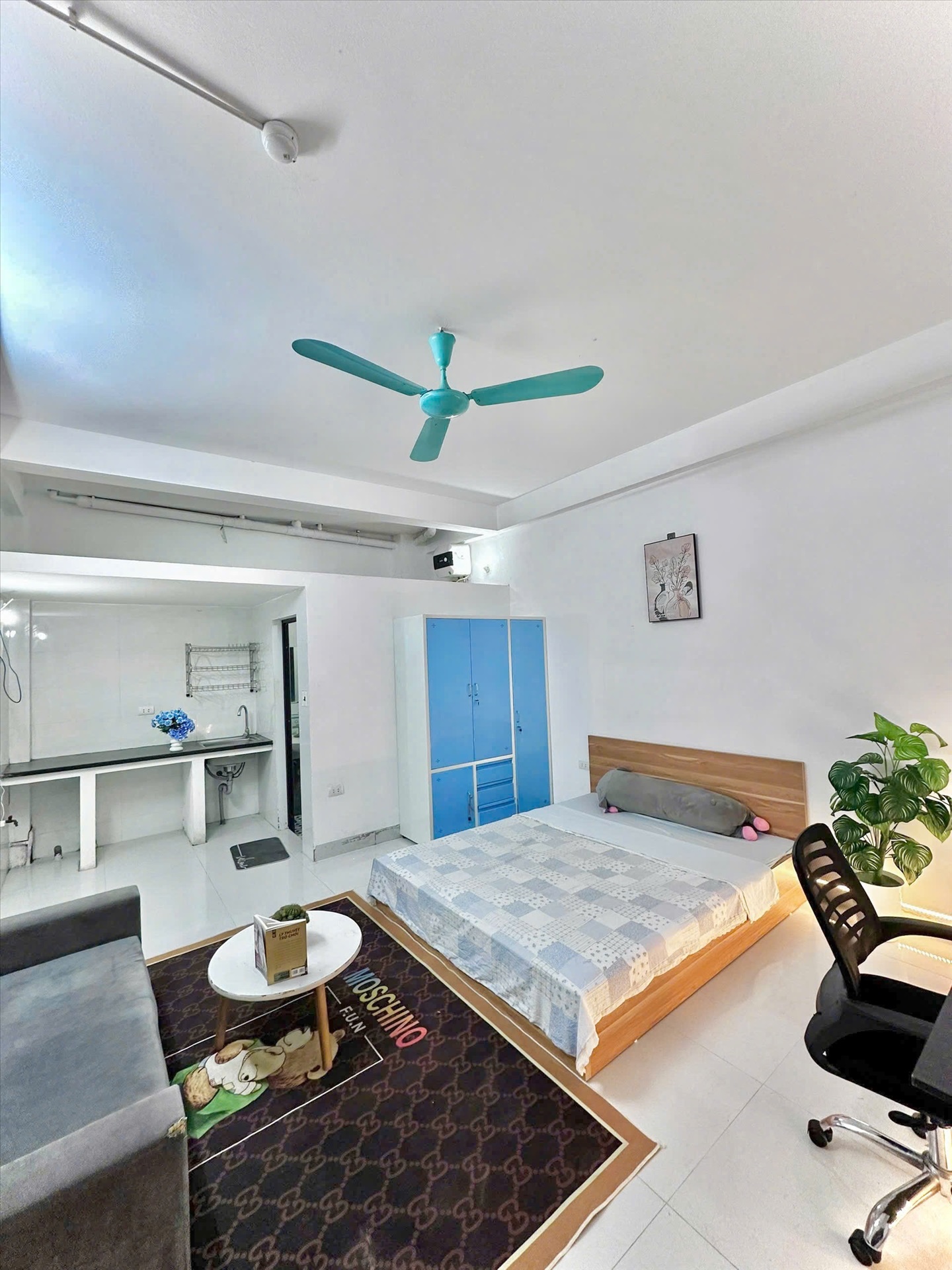 Phòng trọ Studio 30m2 tại Time House 1 Phú Diễn - Bắc Từ Liêm - Phòng ngủ