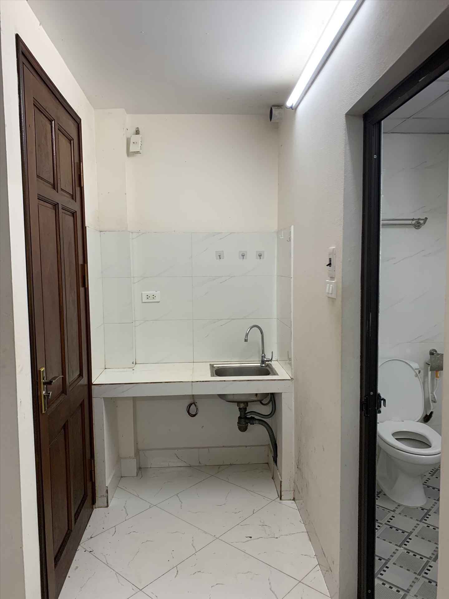 Phòng trọ Studio 25m2 tại AT Home Trần Duy Hưng - Cầu Giấy - Phòng bếp