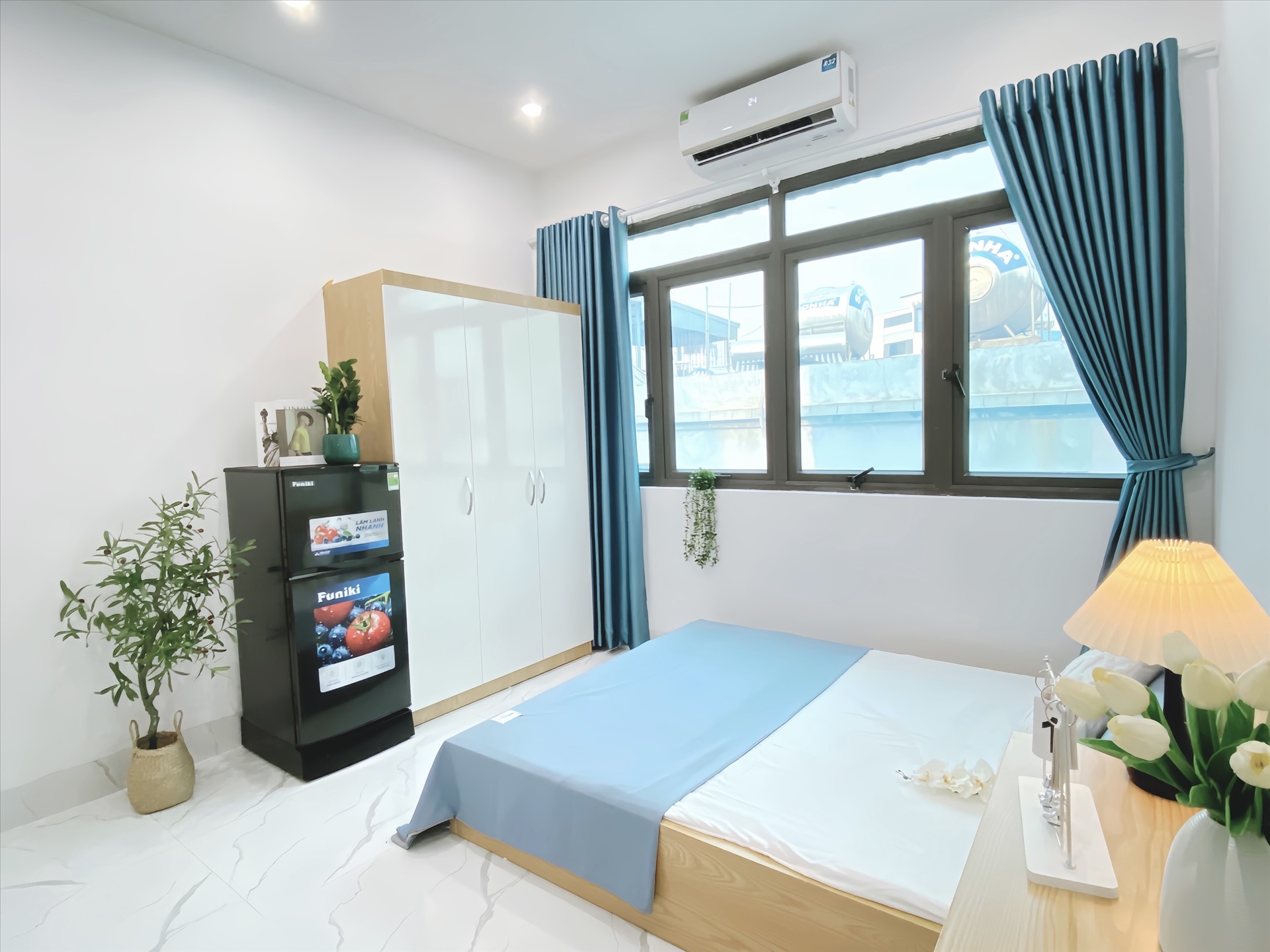 Phòng trọ Studio 25m2 tại Suha Home Phú Mỹ - Nam Từ Liêm - Phòng ngủ