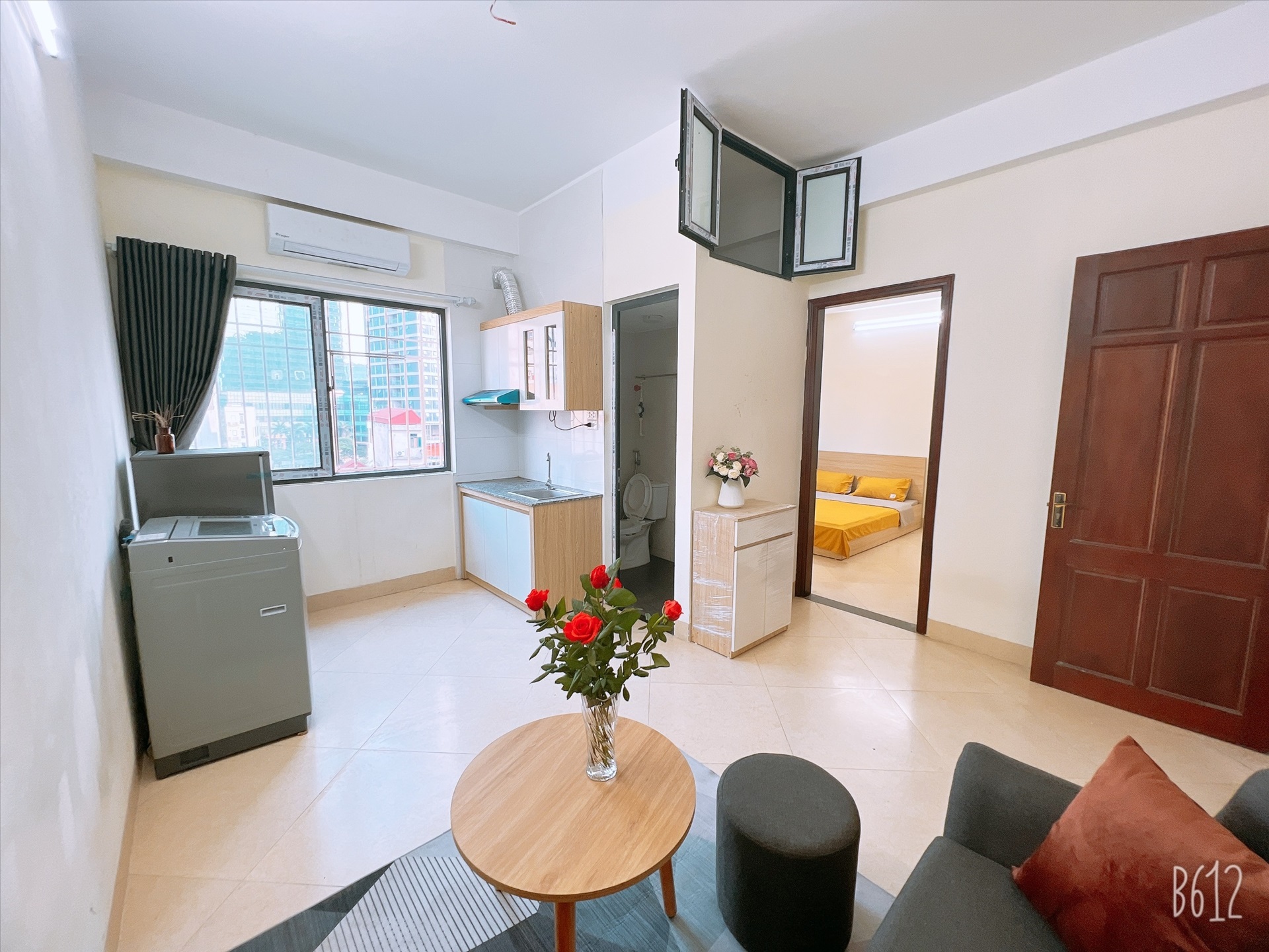Phòng trọ 1 Phòng ngủ 35m2 tại QHOME Trần Duy Hưng - Cầu Giấy - Phòng khách