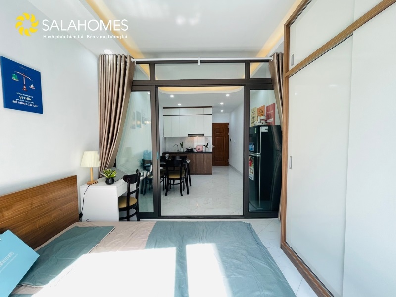 Phòng trọ 1 Phòng ngủ 34m2 tại Salahomes Khương Đình - Thanh Xuân - Phòng ngủ