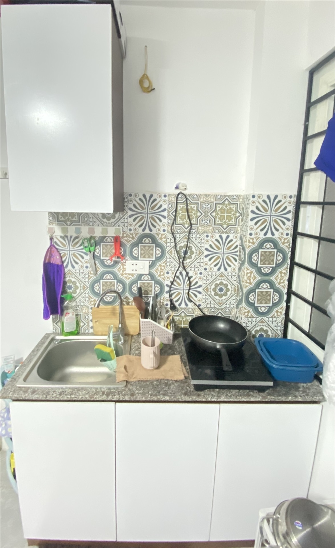 Phòng trọ Studio 17m2 tại NV Home Hoàng An - Đống Đa - Phòng bếp