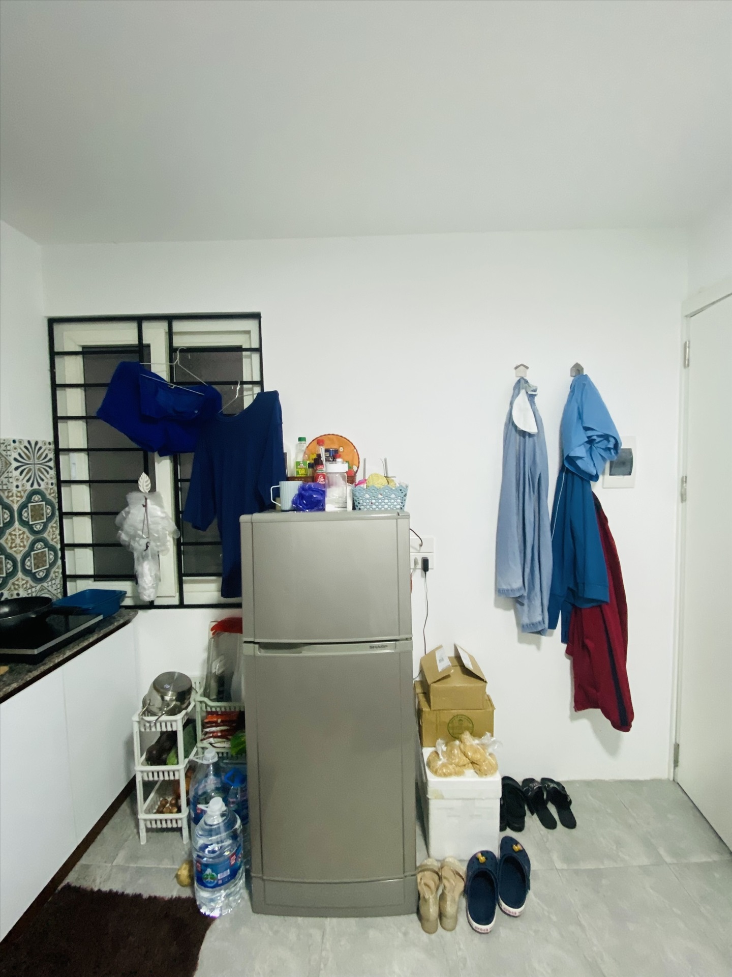 Phòng trọ Studio 17m2 tại NV Home Hoàng An - Đống Đa - Phòng bếp