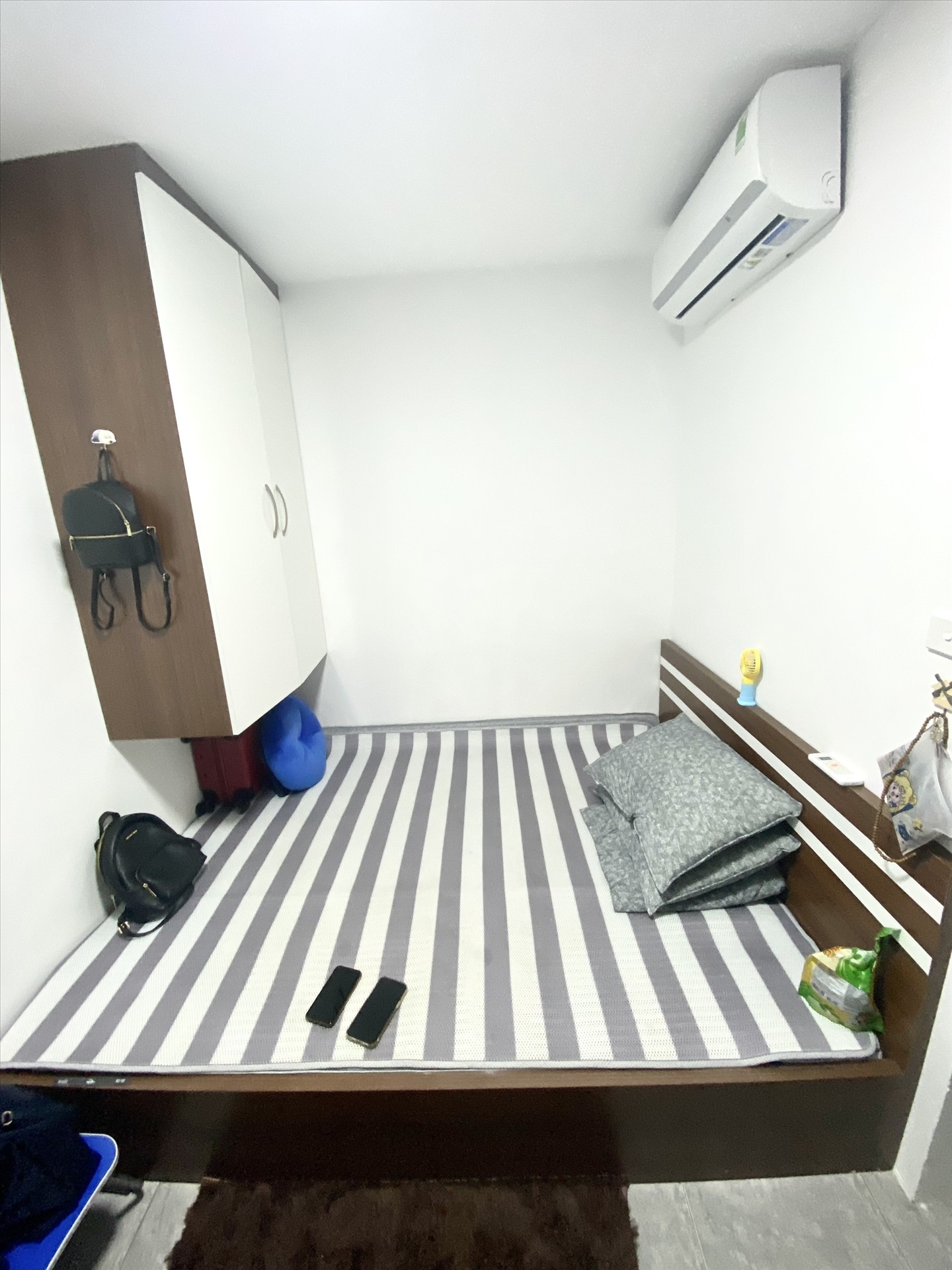 Phòng trọ Studio 17m2 tại NV Home Hoàng An - Đống Đa - Phòng ngủ