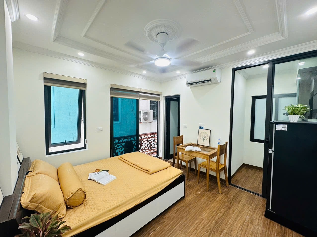Phòng trọ Studio 25m2 tại NV Home Mỹ Đình - Nam Từ Liêm - Phòng ngủ