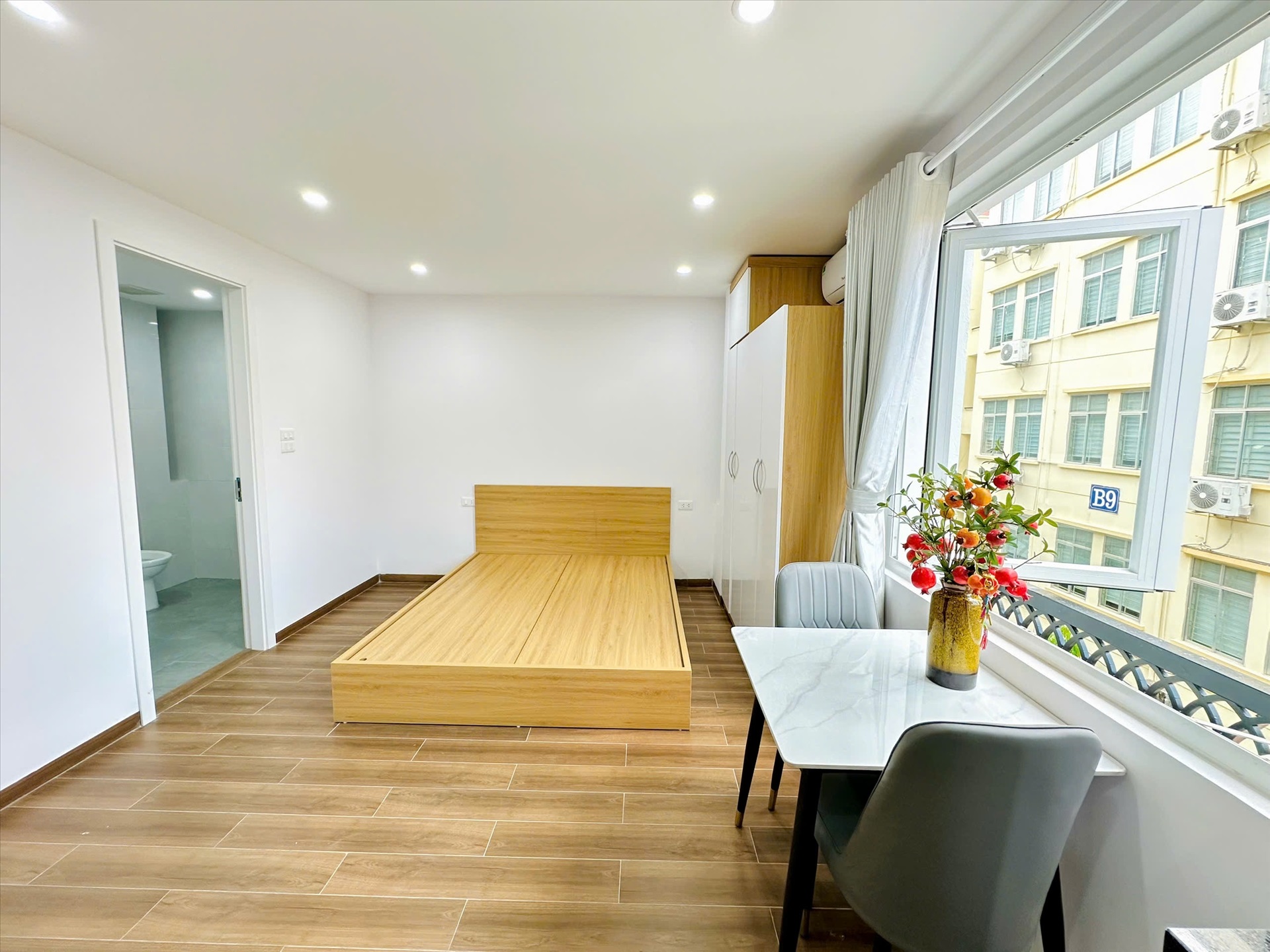 Phòng trọ Studio 25m2 tại TT House Nguyễn Phong Sắc - Cầu Giấy - Phòng ngủ