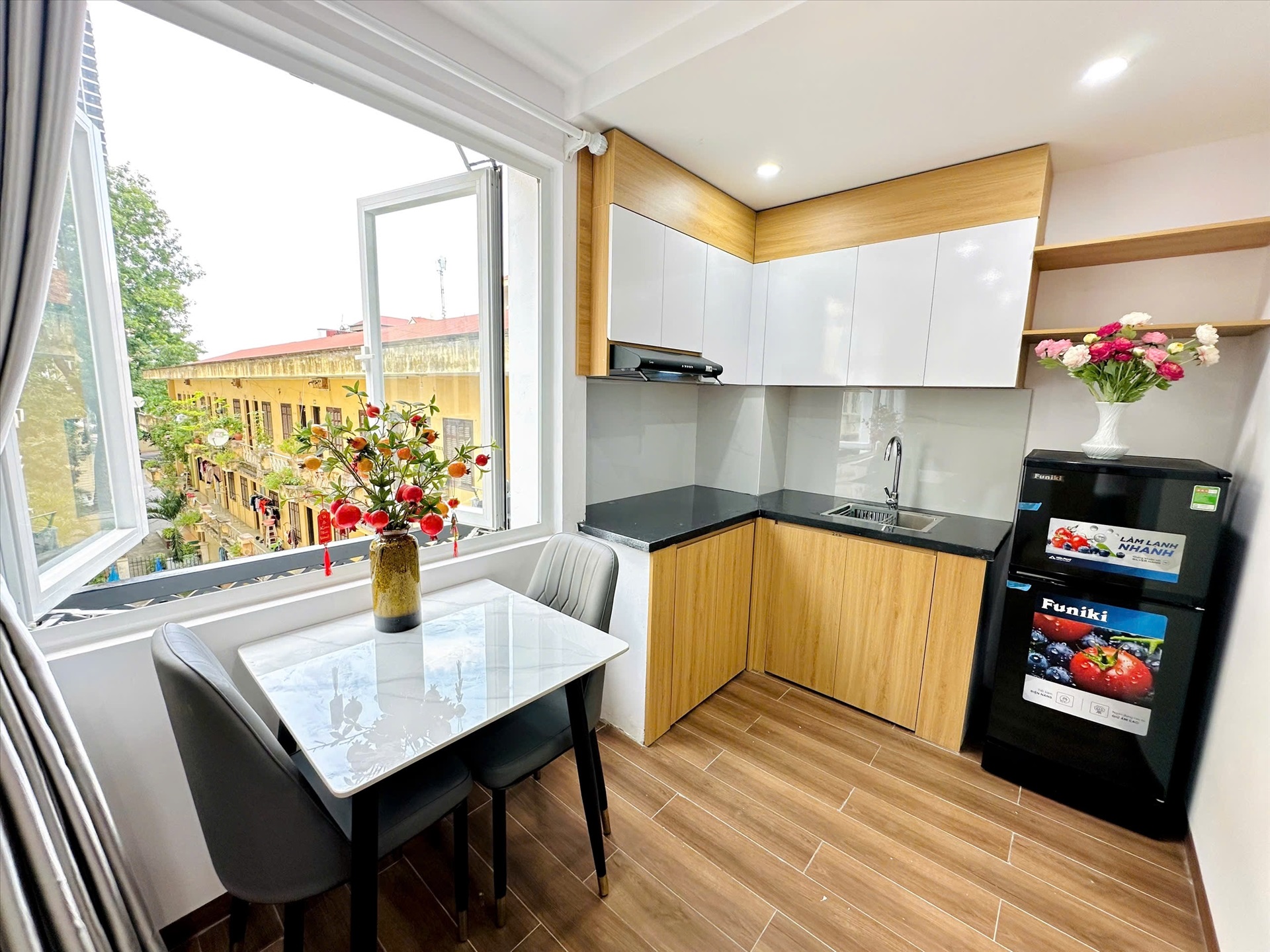 Phòng trọ Studio 25m2 tại TT House Nguyễn Phong Sắc - Cầu Giấy - Phòng bếp
