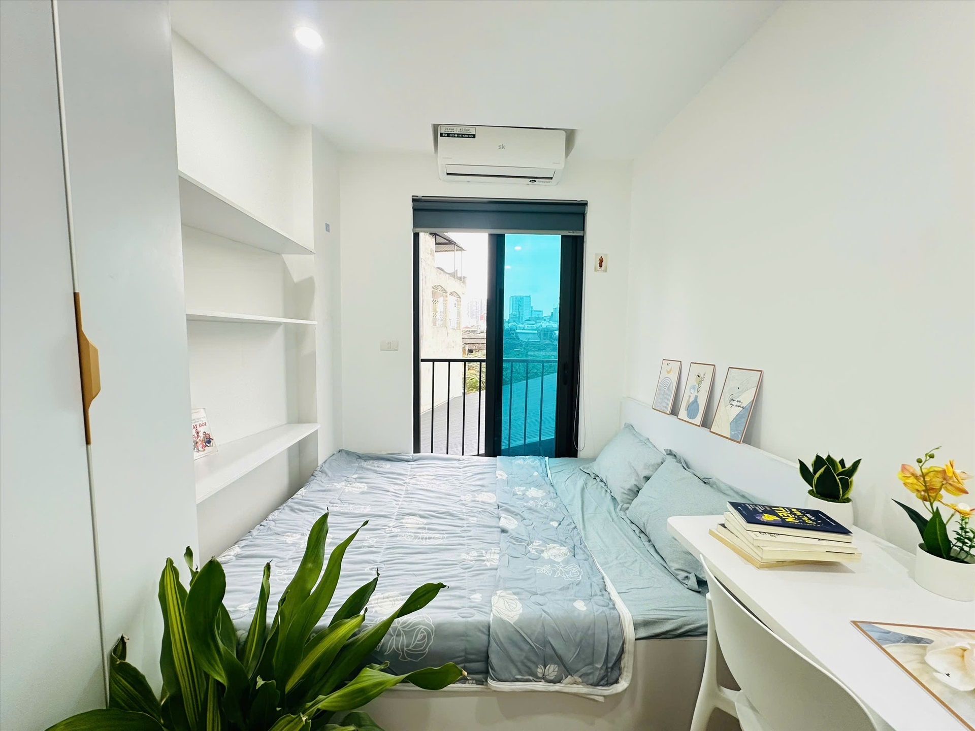 Phòng trọ Studio 25m2 tại NV Home B Thái Thịnh - Đống Đa - Phòng ngủ