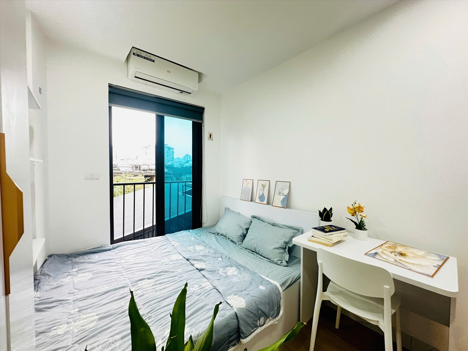 Phòng trọ Studio 25m2 tại NV Home B Thái Thịnh - Đống Đa - Phòng ngủ