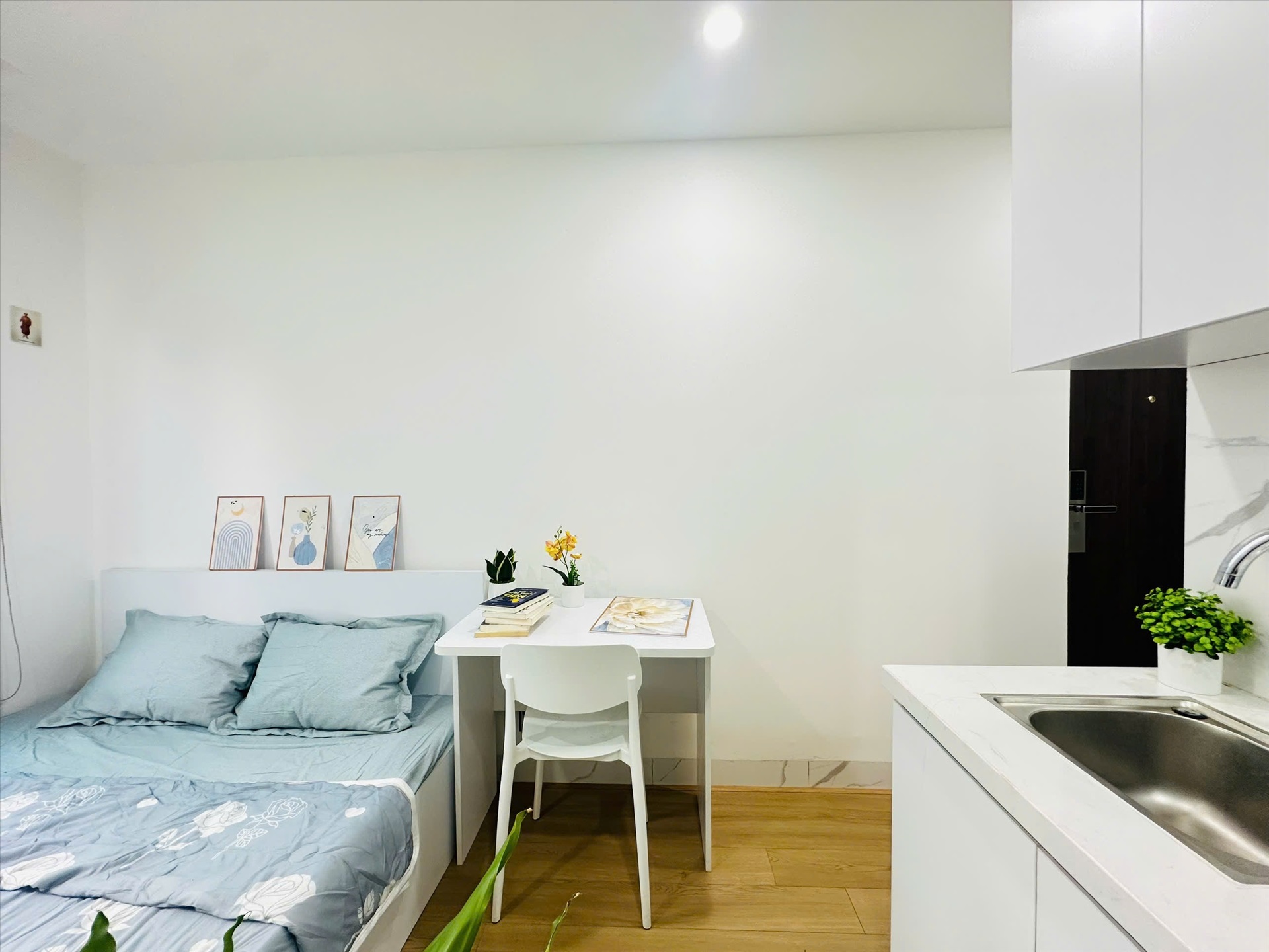 Phòng trọ Studio 25m2 tại NV Home B Thái Thịnh - Đống Đa - Phòng ngủ