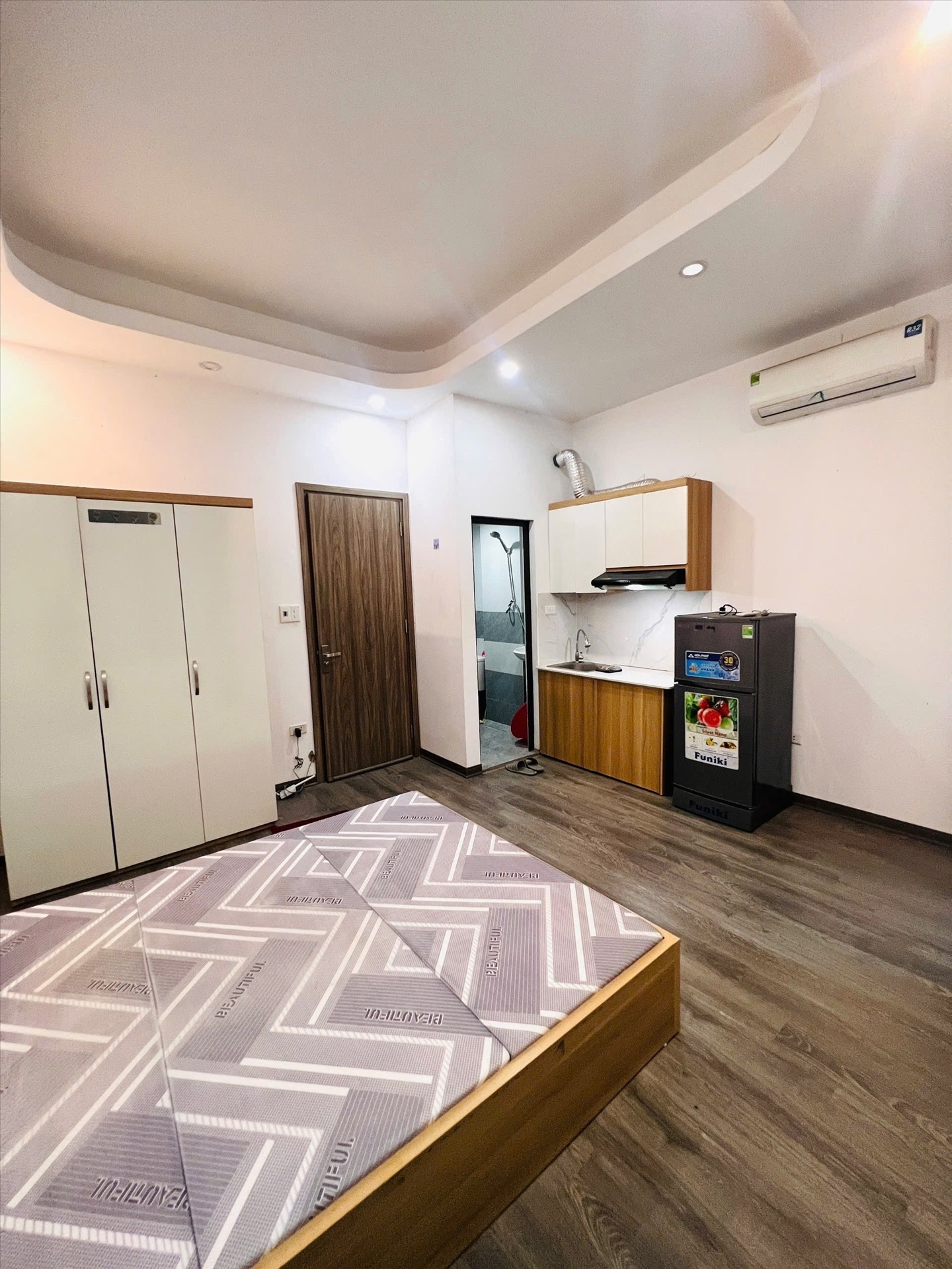Phòng trọ Studio 25m2 tại Friends Team Định Công Thượng - Hoàng Mai - Phòng ngủ
