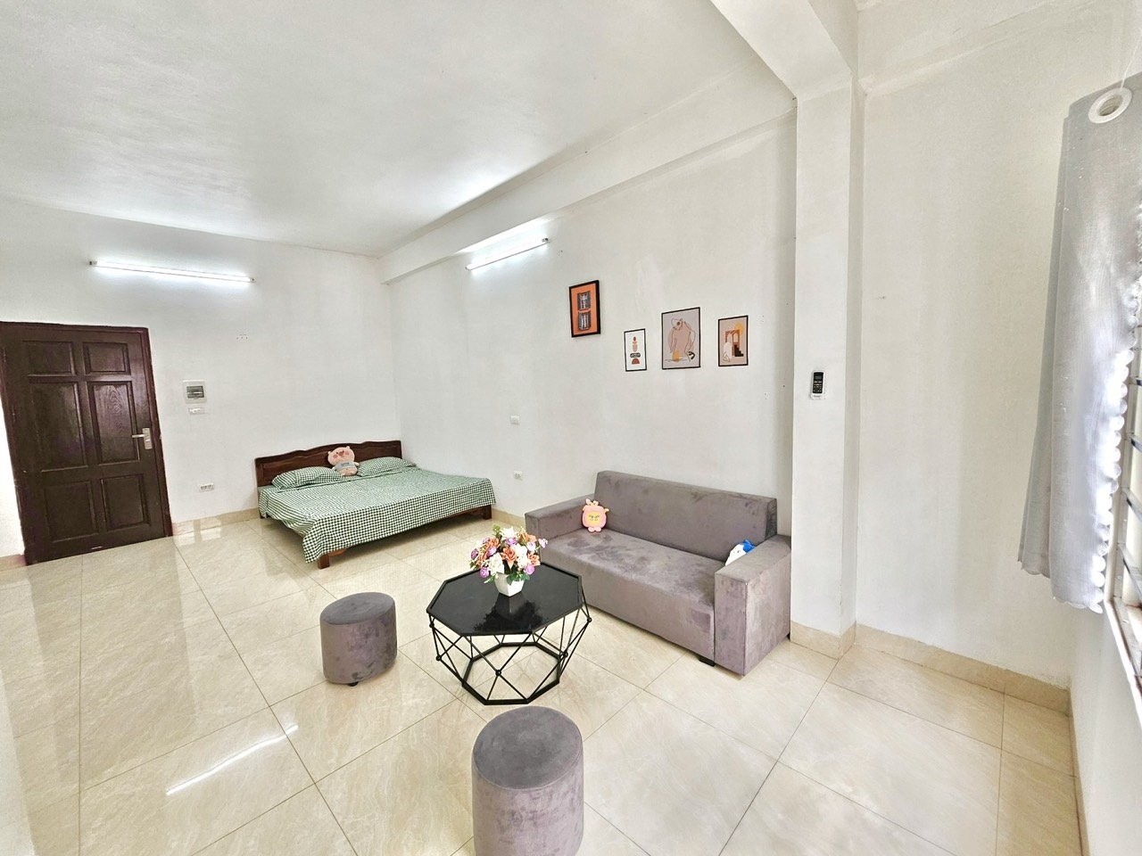 Phòng trọ 1 Phòng ngủ 30m2 tại Time House Tăng Thiết Giáp - Bắc Từ Liêm - Phòng khách